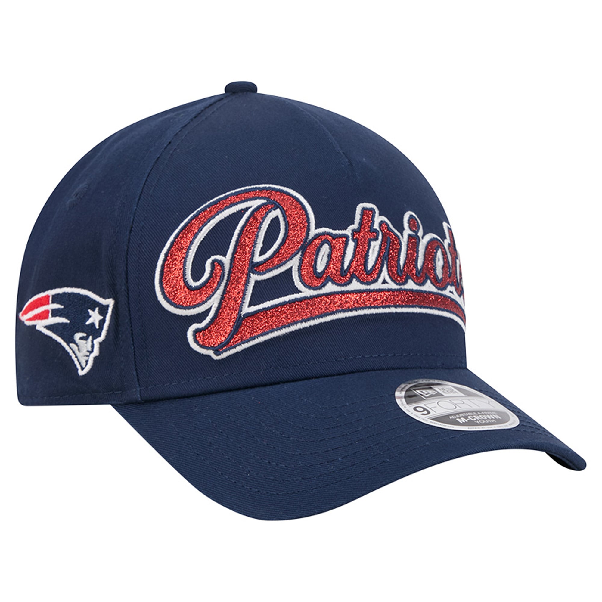 Casquette ajustable New Era Glitz 9FORTY bleu marine pour filles