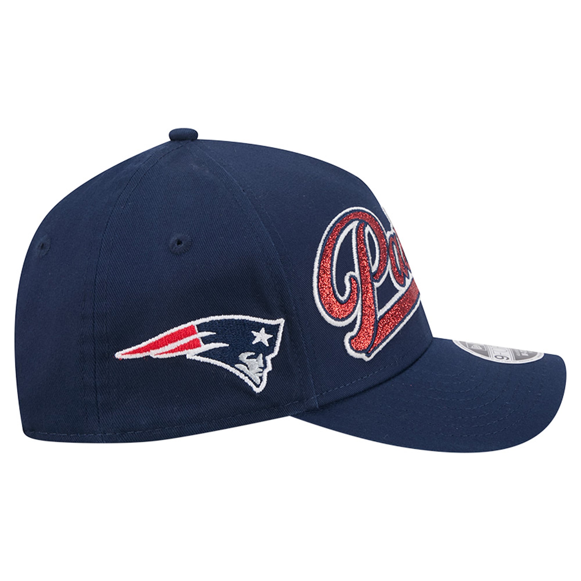 Casquette ajustable New Era Glitz 9FORTY bleu marine pour filles