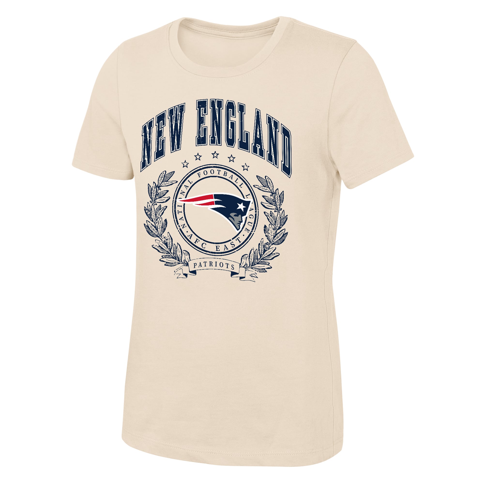 Girls Youth Outerstuff  Natural New England Patriots Undefeated T-Shirt