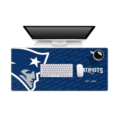 New England Patriots IDNA 15.7" x 35.4" Logo Series Desk Pad