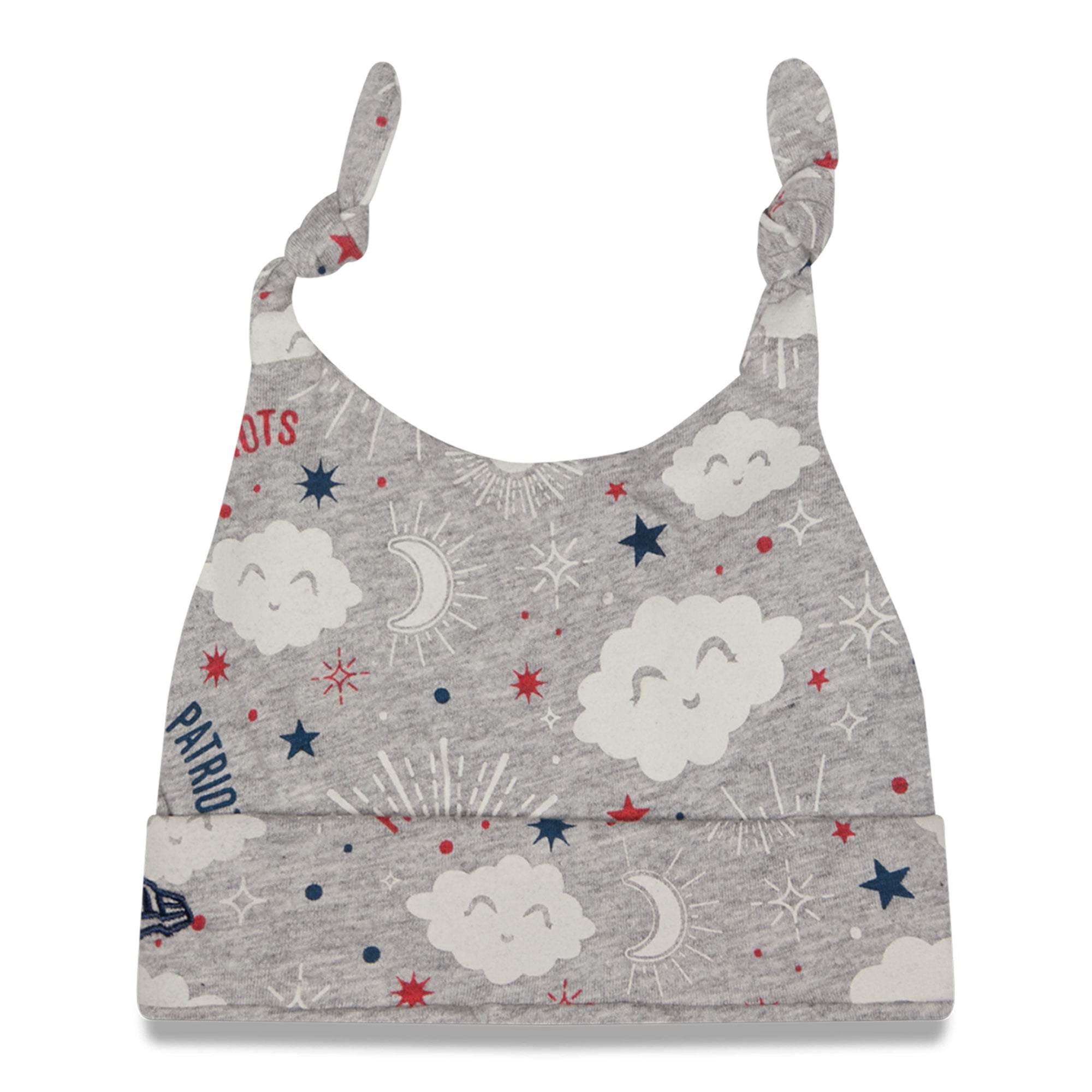 Bonnet en maille New Era gris chiné New England Patriots Sky pour bébé