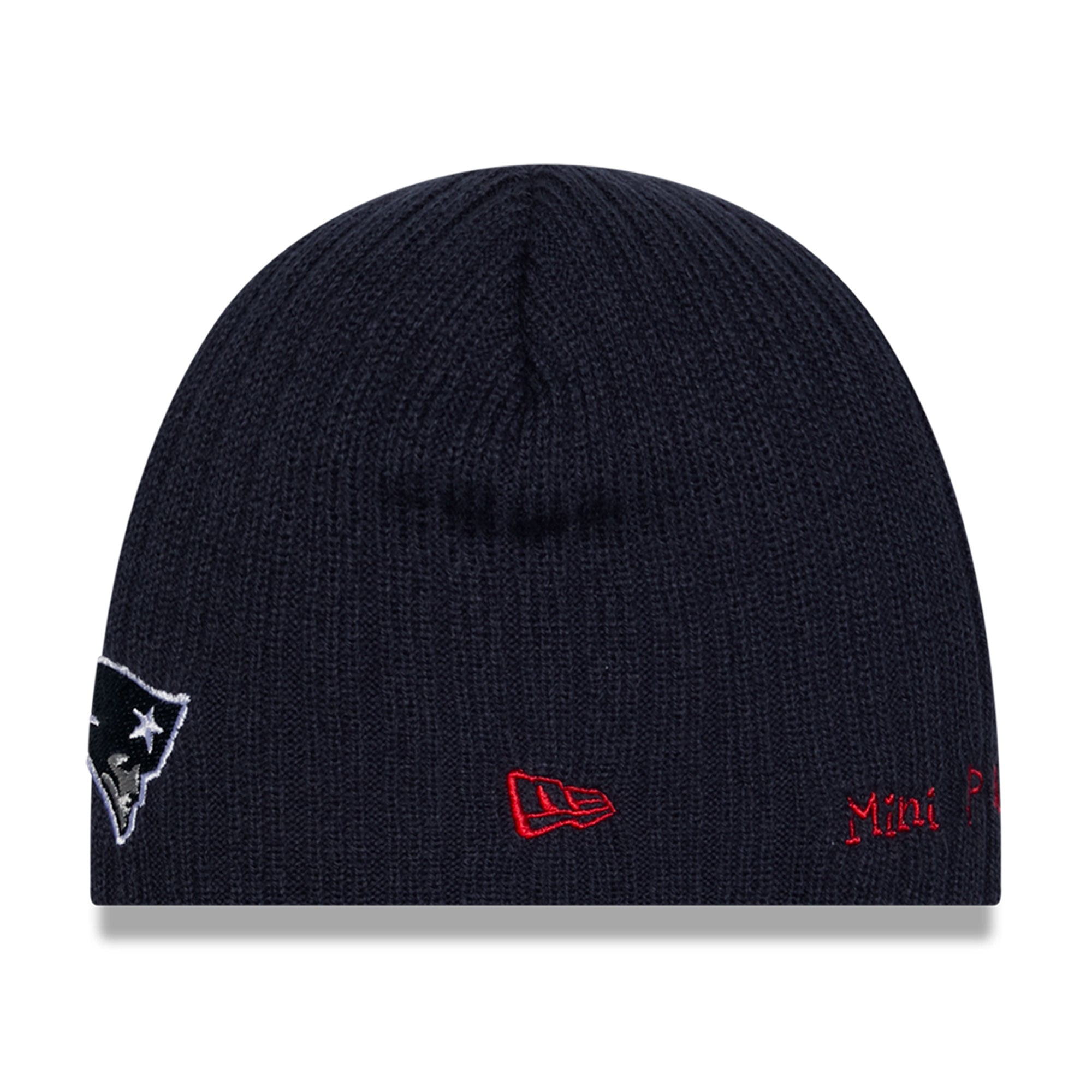 Bonnet en maille New Era bleu marine New England Patriots pour bébé