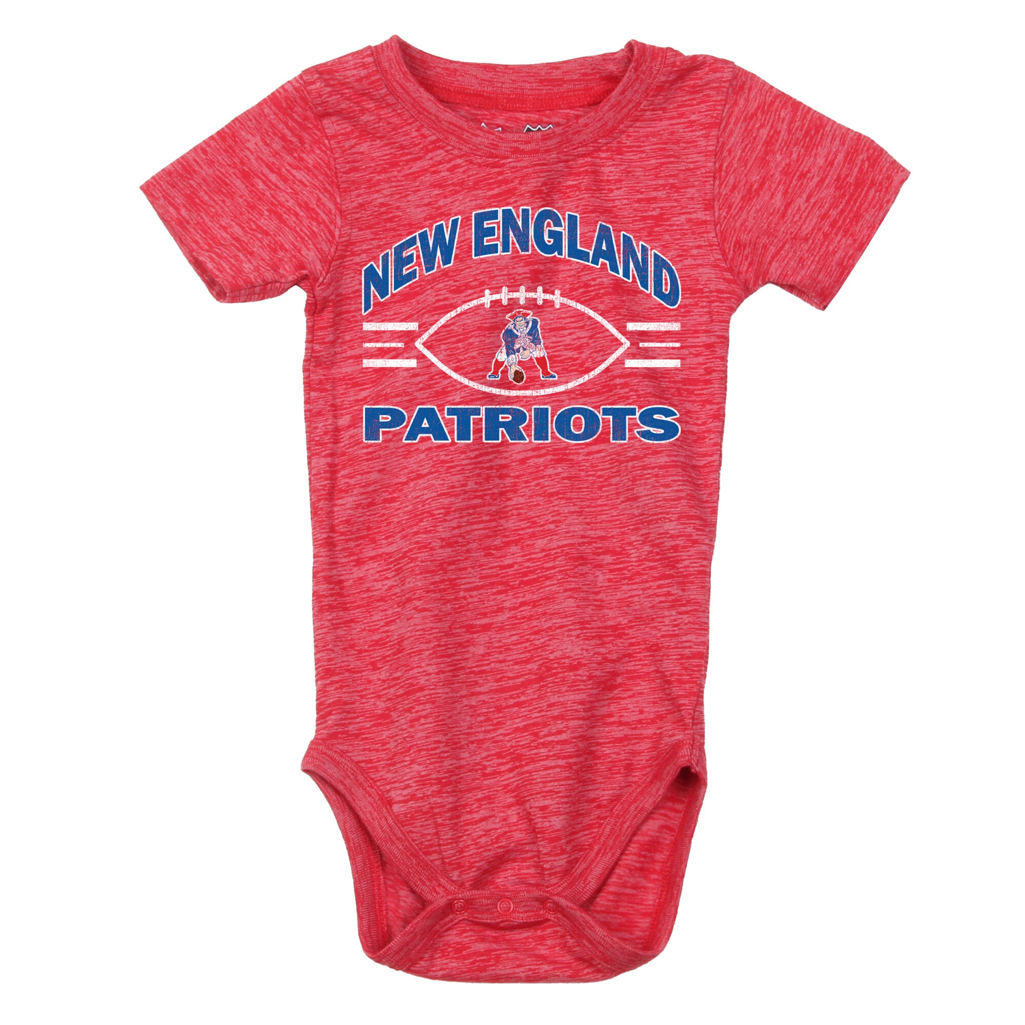 Infant Wes & Willy Red/Royal New England Patriots Cloudy Yard Hopper Bodysuit Shorts Set