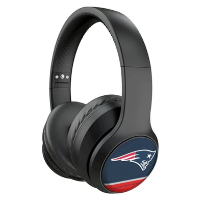 New England Patriots Keyscaper Personalized Endzone Solid Wireless Bluetooth Headphones With Case