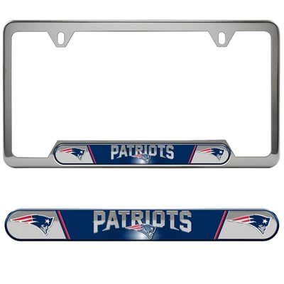  New England Patriots Logo Brands Embossed License Plate Frame