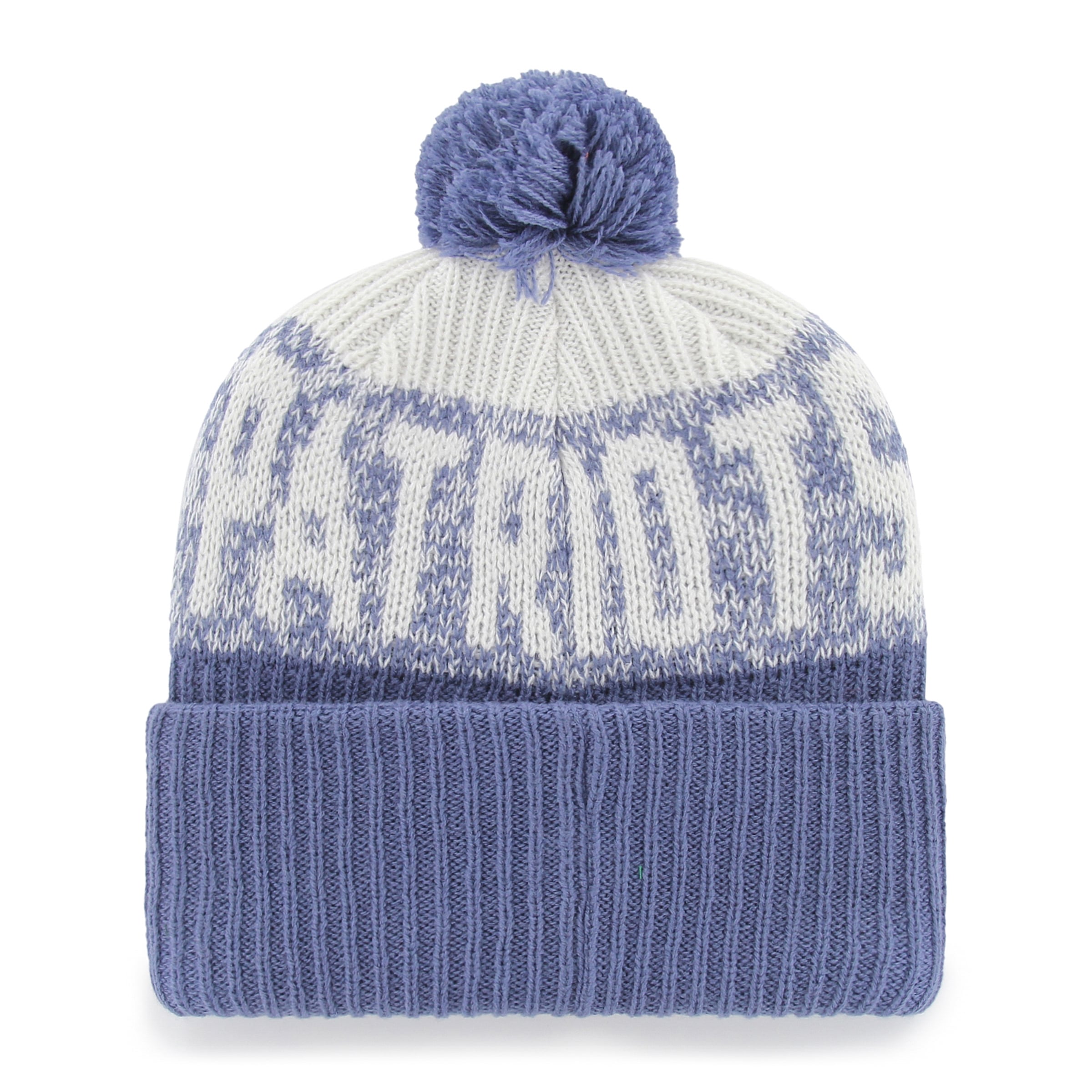 Men's '47 Blue New England Patriots Rivalries Collection Bone Chill Cuffed Pom Knit Hat