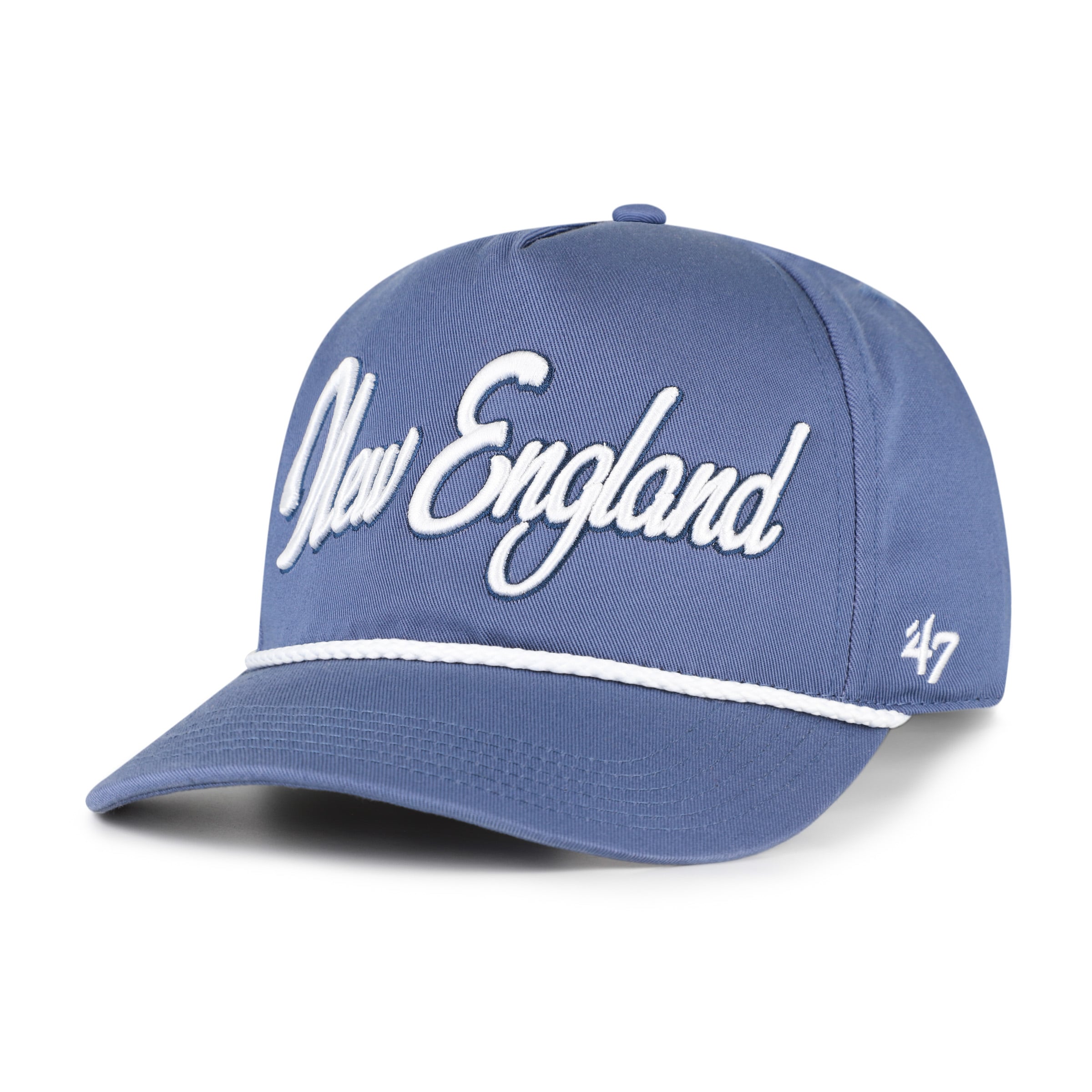 Casquette ajustable à tête plate bleue New England Patriots Rivalries Collection '47