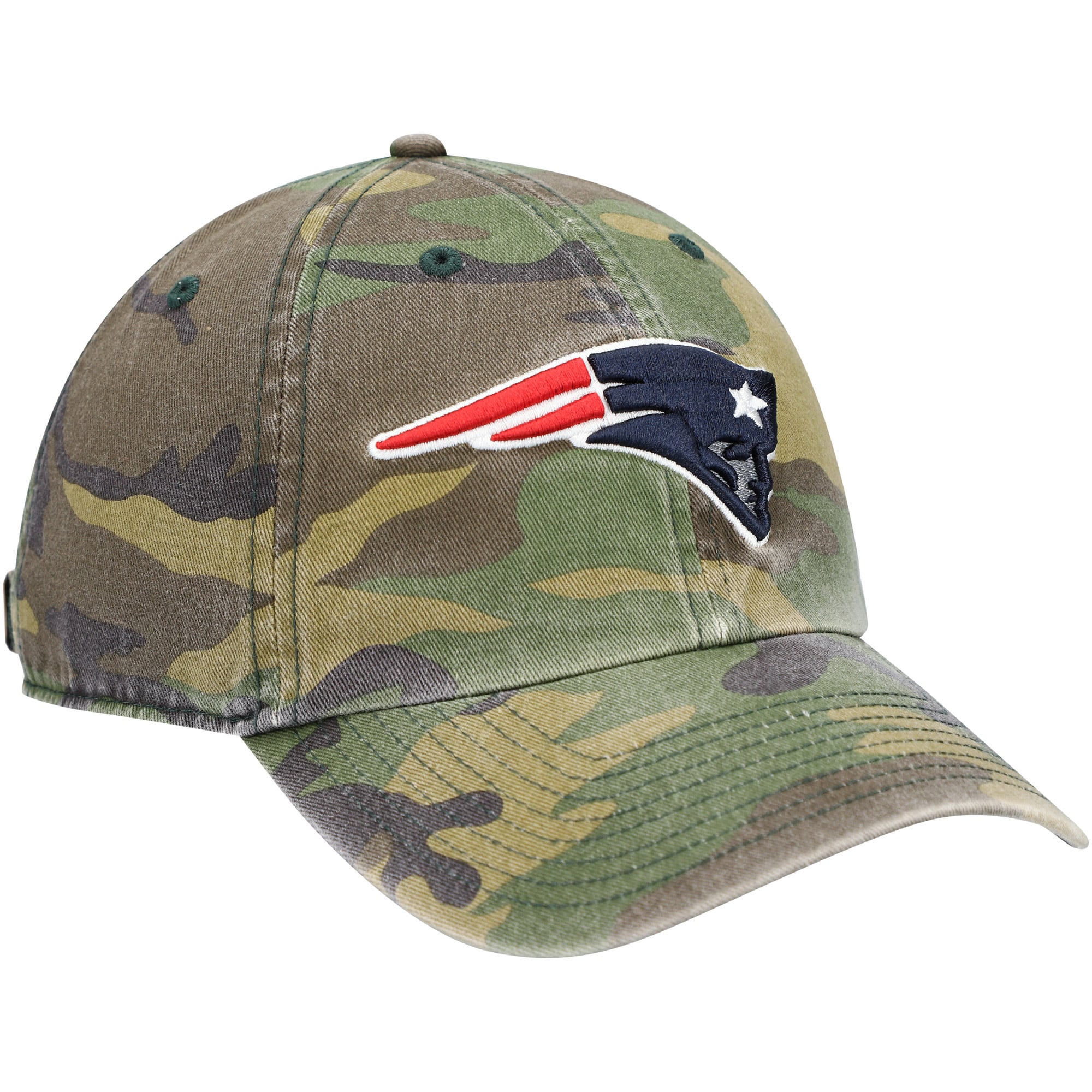 Casquette ajustable pour homme '47 Camo New England Patriots Woodland Clean Up