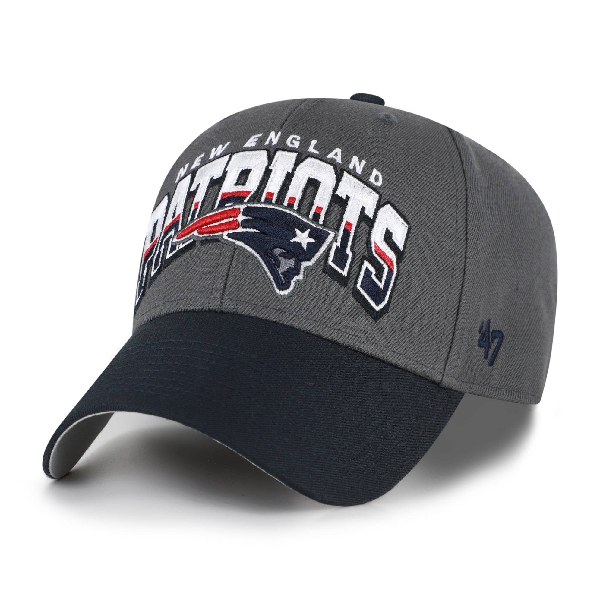 Casquette ajustable New England Patriots MVP '47 Charcoal pour homme