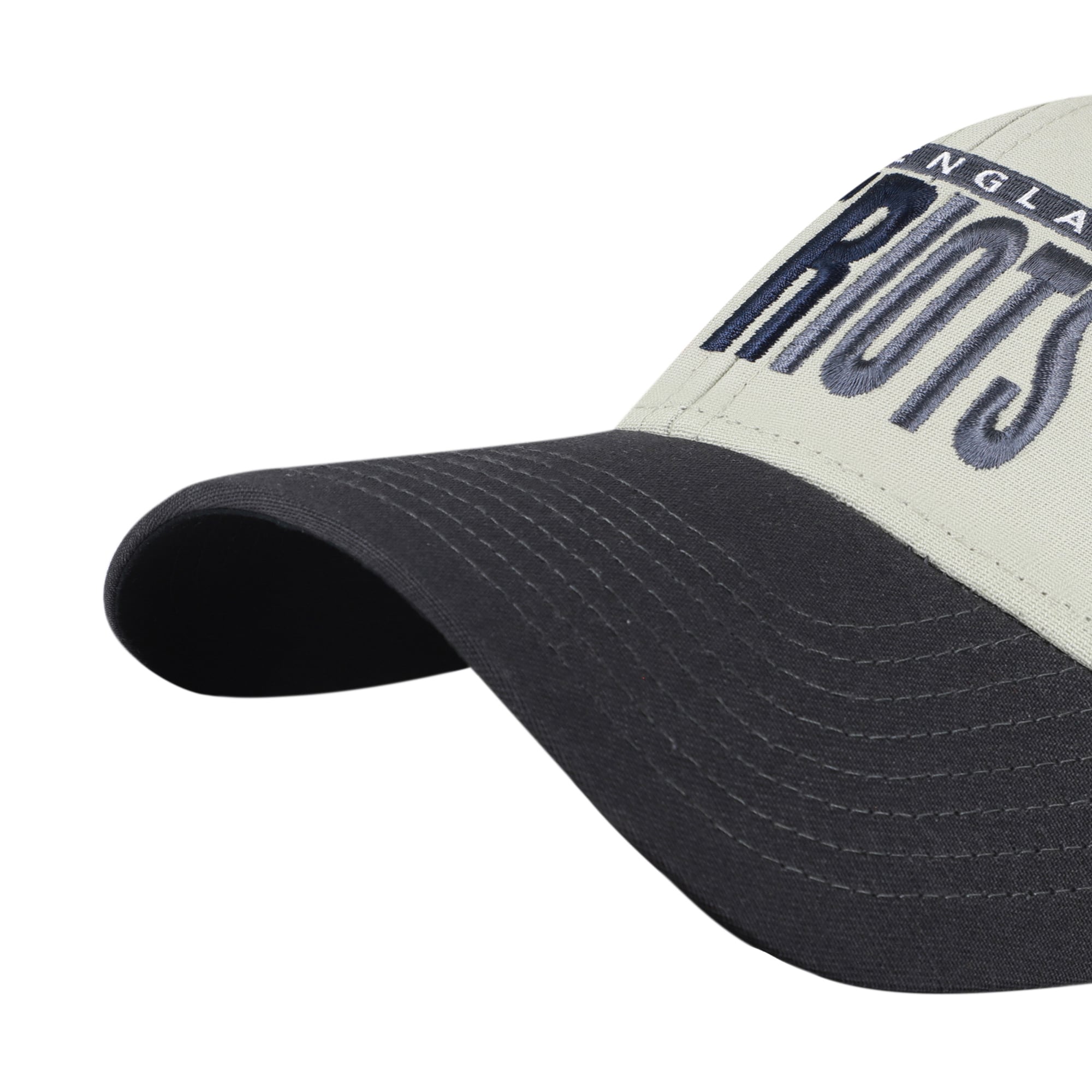 Casquette ajustable pour homme « 47 » grise/noire New England Patriots MVP avec inscription en demi-bloc