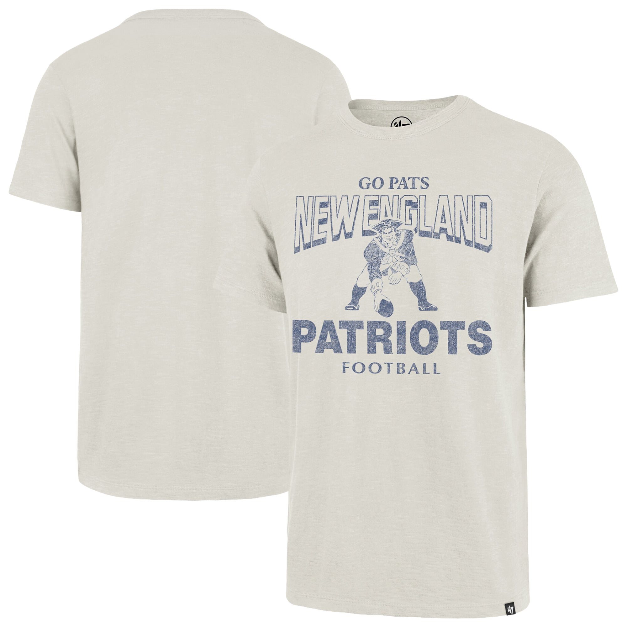 T-shirt homme '47 Natural New England Patriots Head On Scrum Slub