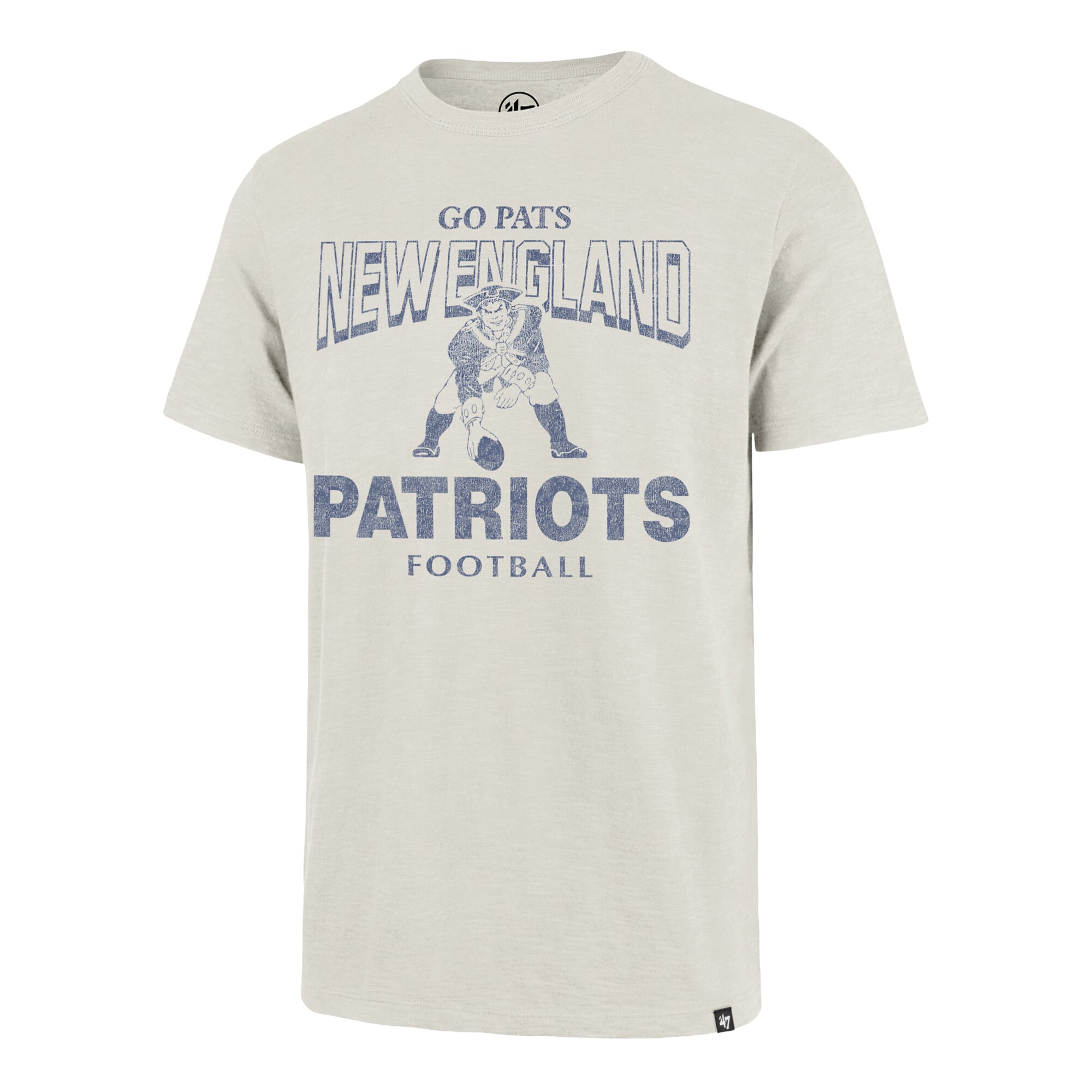 T-shirt homme '47 Natural New England Patriots Head On Scrum Slub