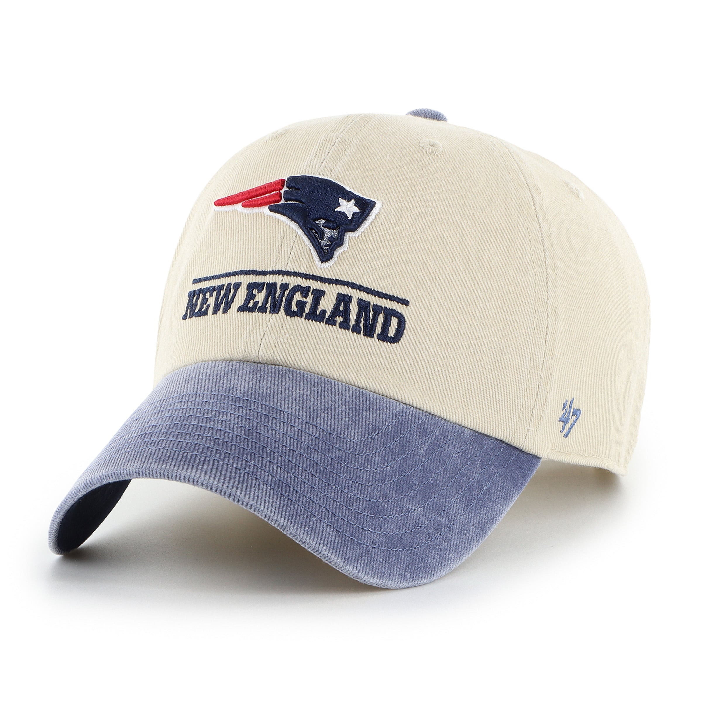 Casquette ajustable pour homme « 47 Natural New England Patriots Logo Line Clean Up »