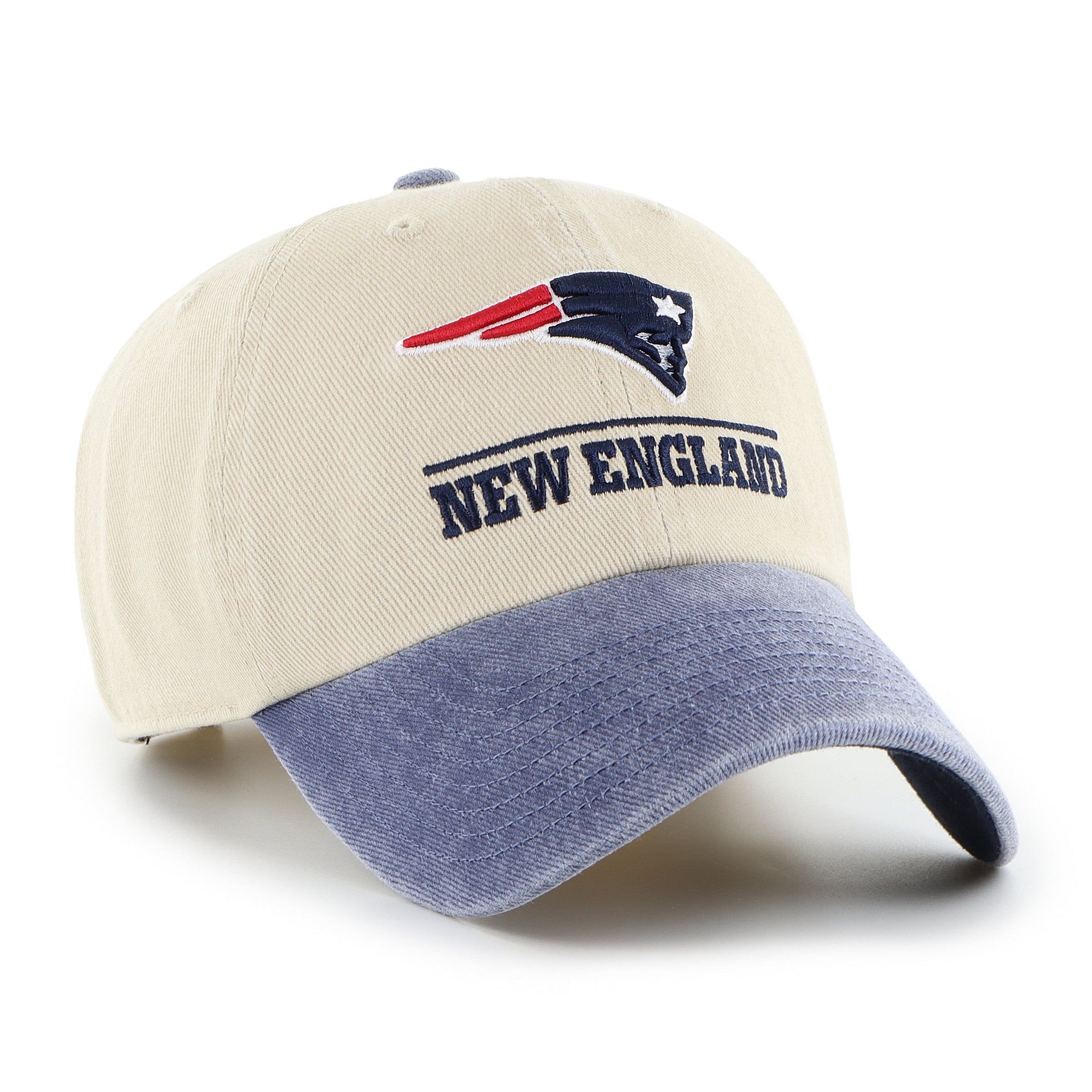 Casquette ajustable pour homme « 47 Natural New England Patriots Logo Line Clean Up »