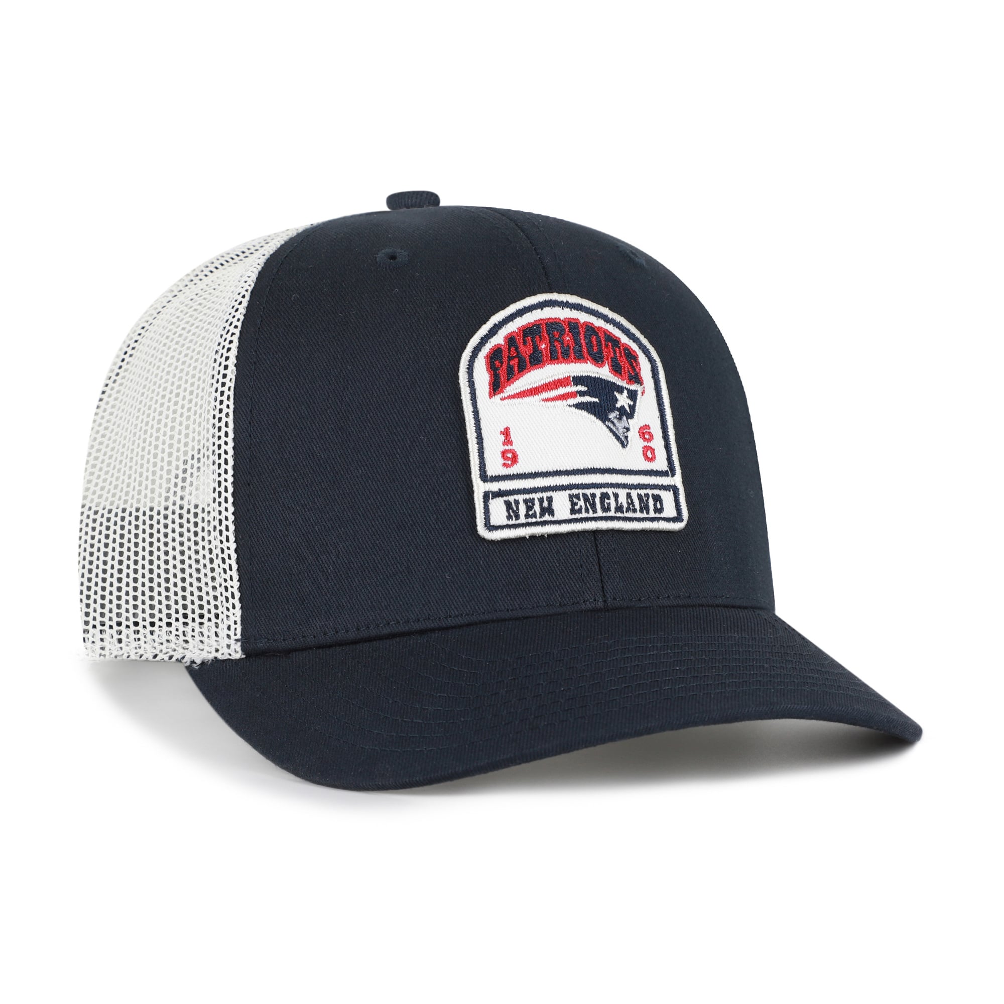 Casquette trucker ajustable pour homme, modèle '47 Navy New England Patriots Headstone