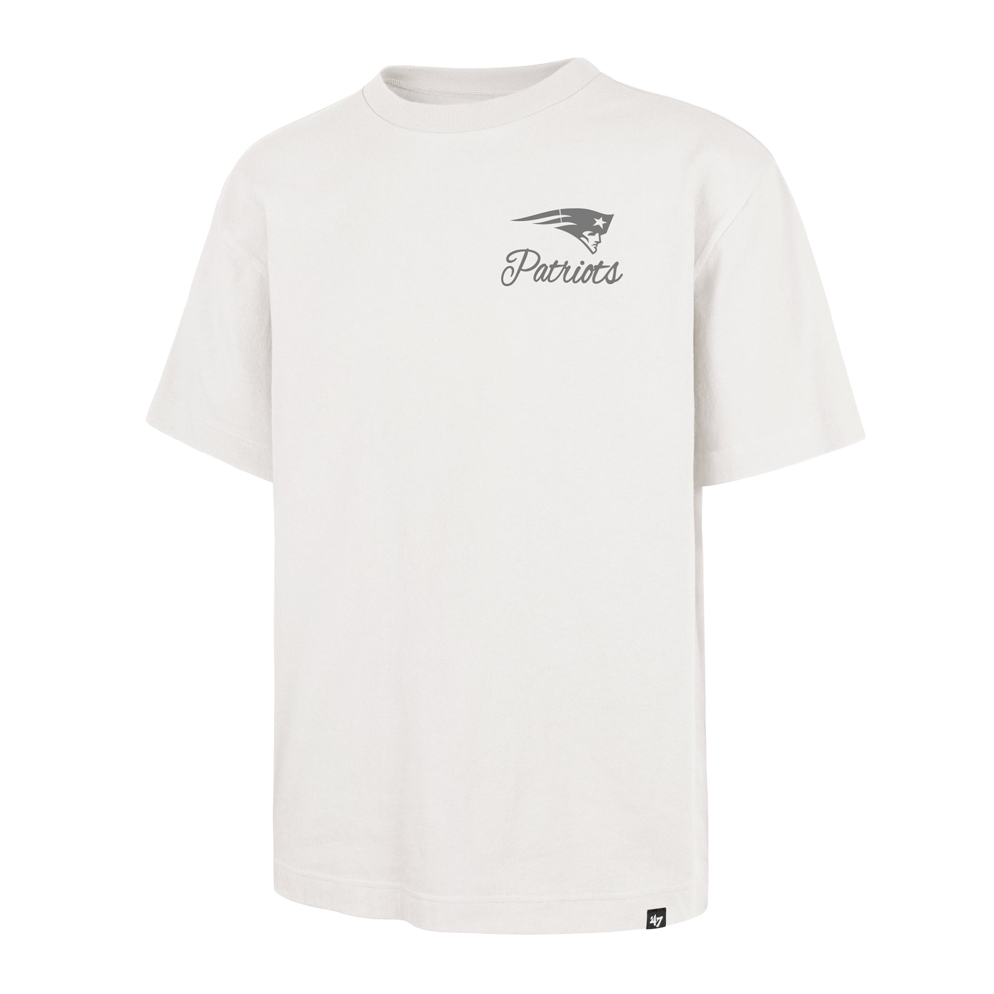 Men's '47 Off White New England Patriots Photon Dust Foundation T-Shirt