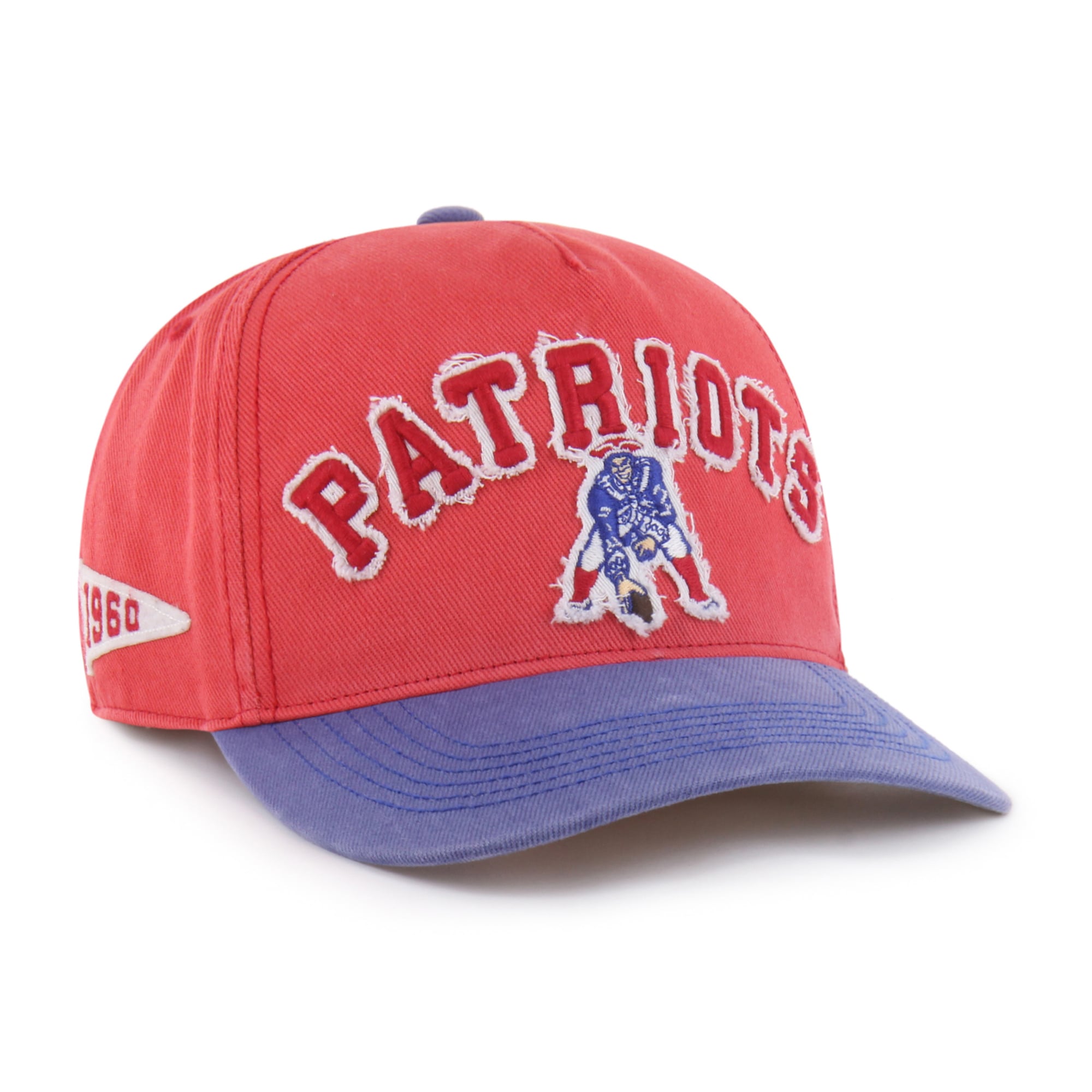 Casquette Calderwood Well Worn Hitch rétro rouge New England Patriots '47 pour homme