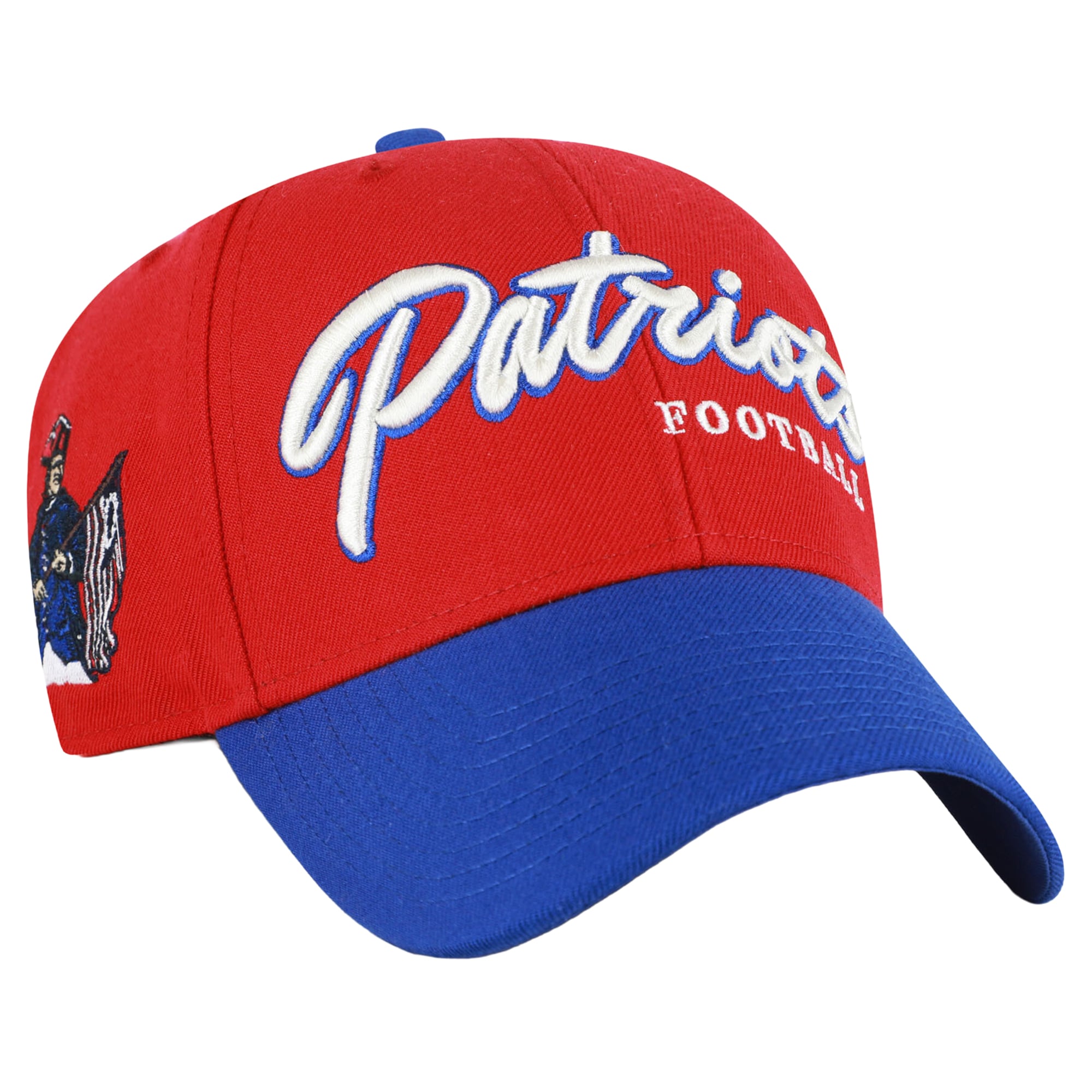 Casquette ajustable rétro MVP rouge des New England Patriots, modèle 47