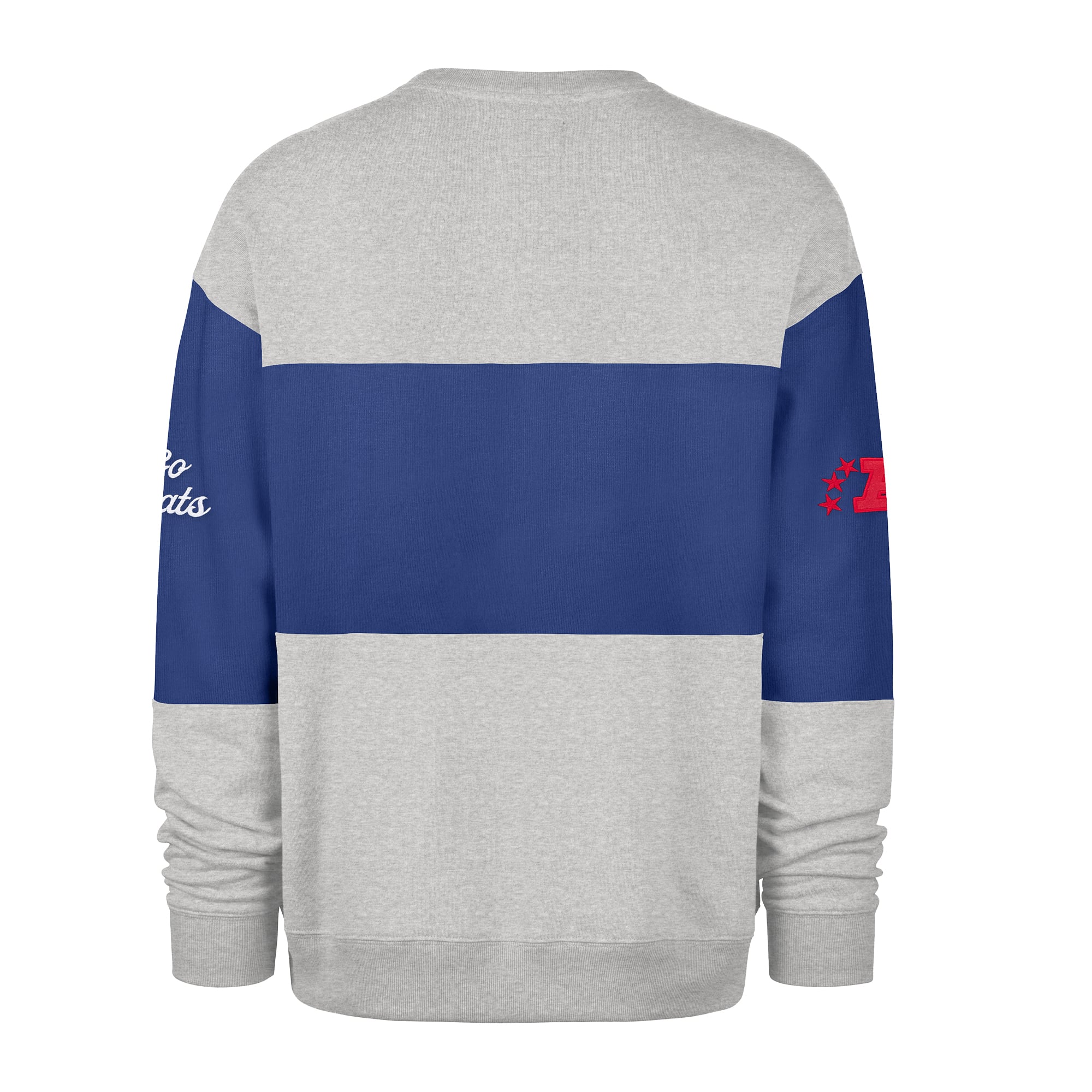 Sweat-shirt homme '47 Royal/Gris chiné New England Patriots Blockfield Maximalist