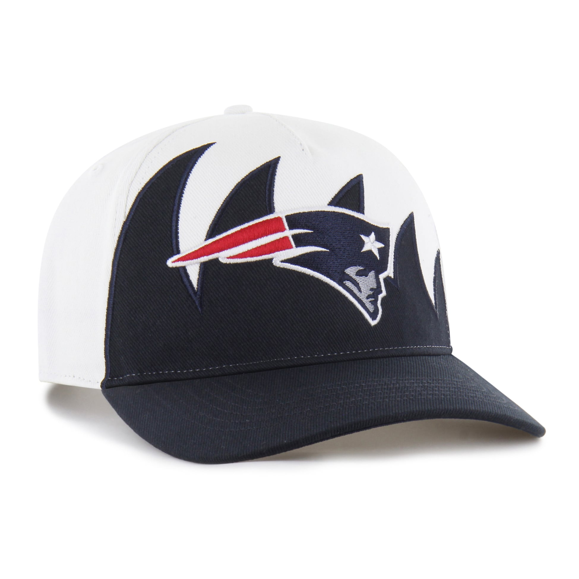 Casquette ajustable Jagged Hitch blanche New England Patriots « 47 » pour homme