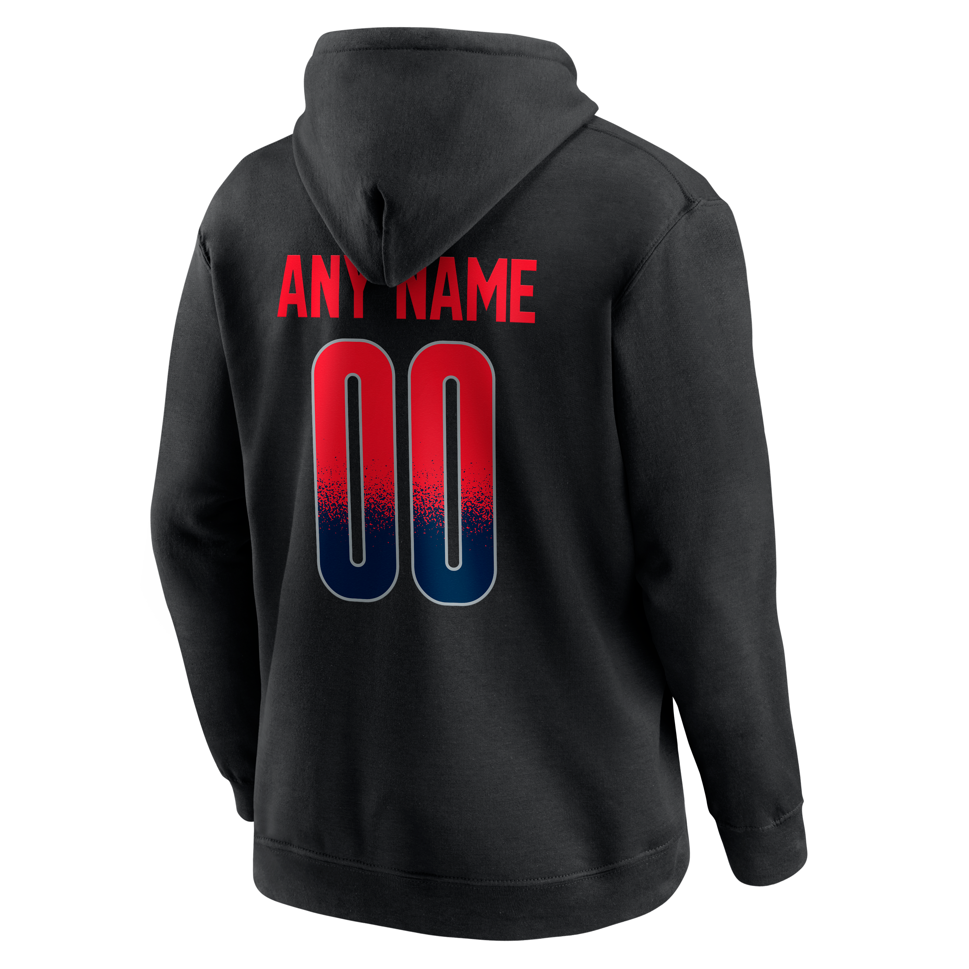 Men's Black New England Patriots Home Field Pop Personalized Name & Number Hoodie