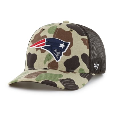 New England Patriots Carhartt x '47 Adjustable Trucker Hat - Duck Camo