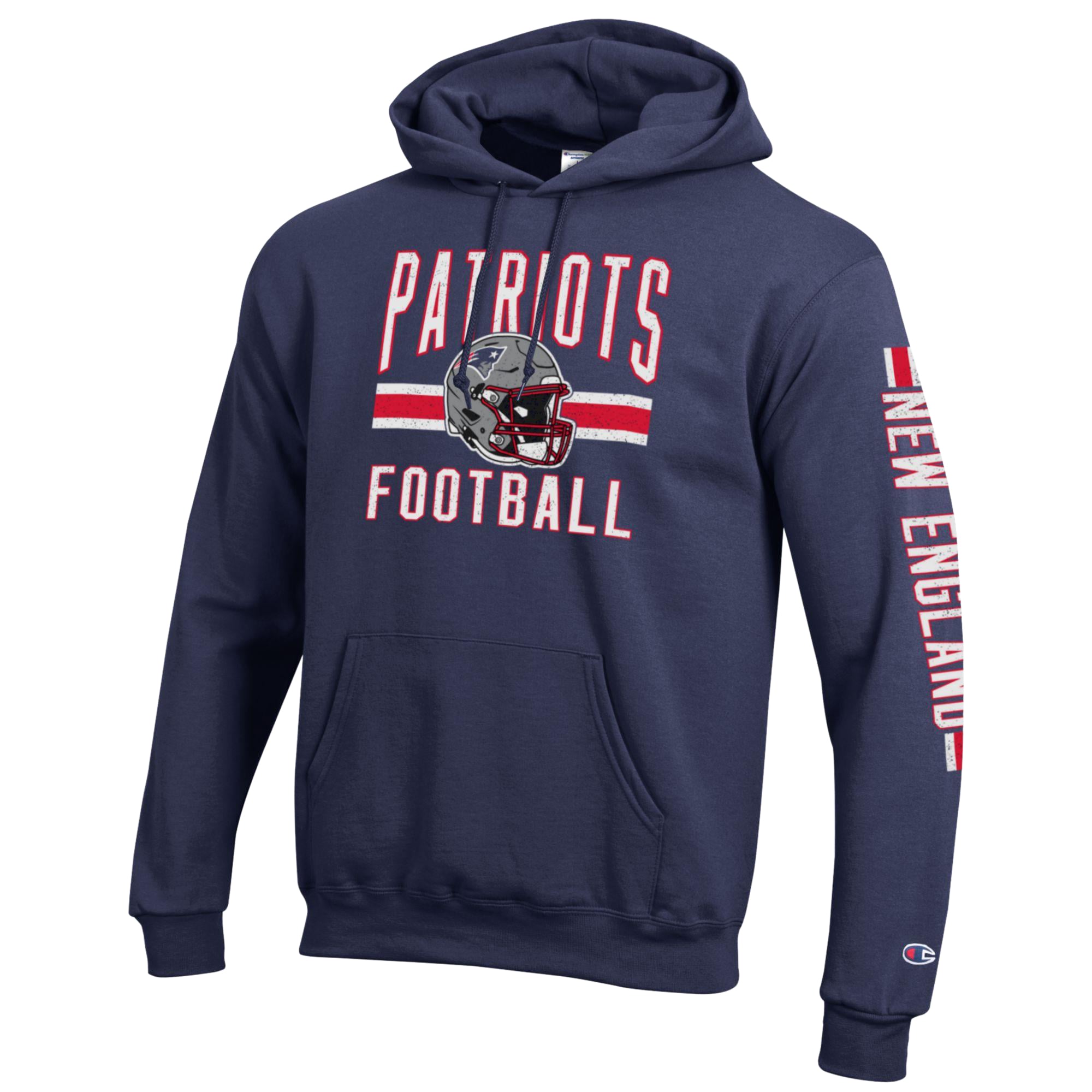 Men's Champion Navy New England Patriots Powerblend Hoodie