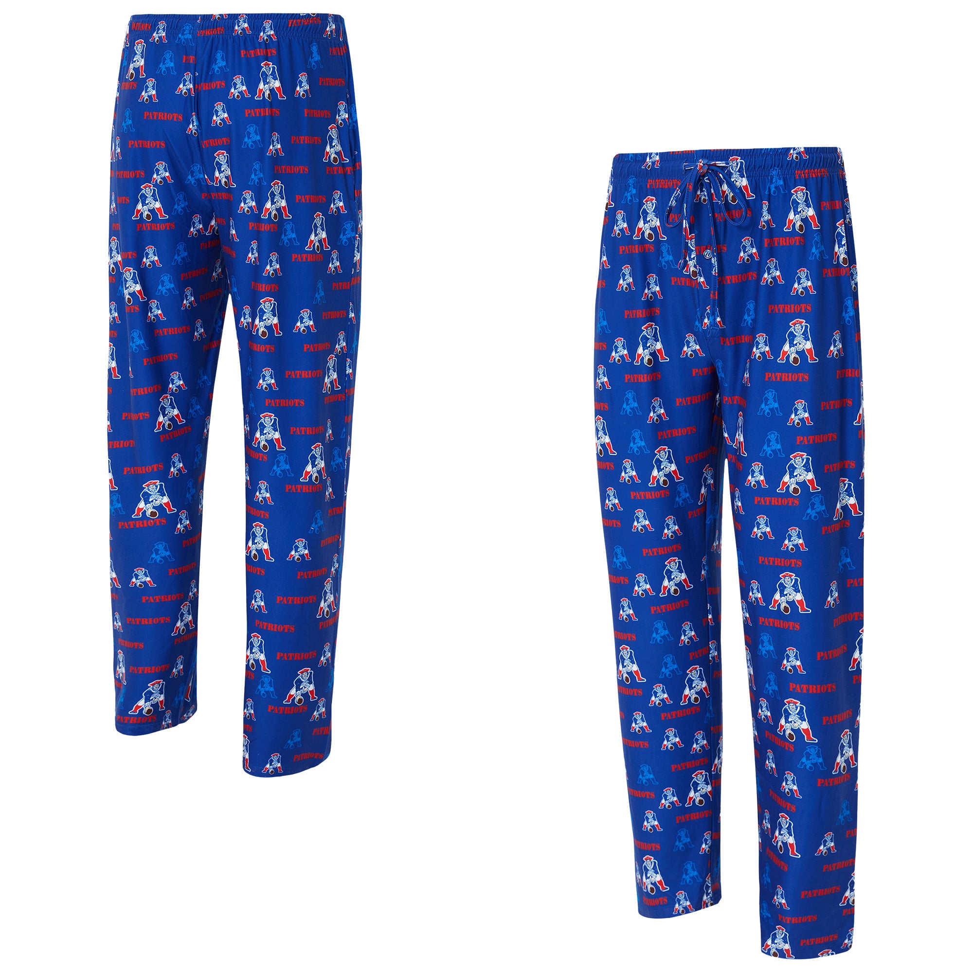 Pantalon en tricot Concepts Sport Royal New England Patriots à imprimé mosaïque rétro pour homme