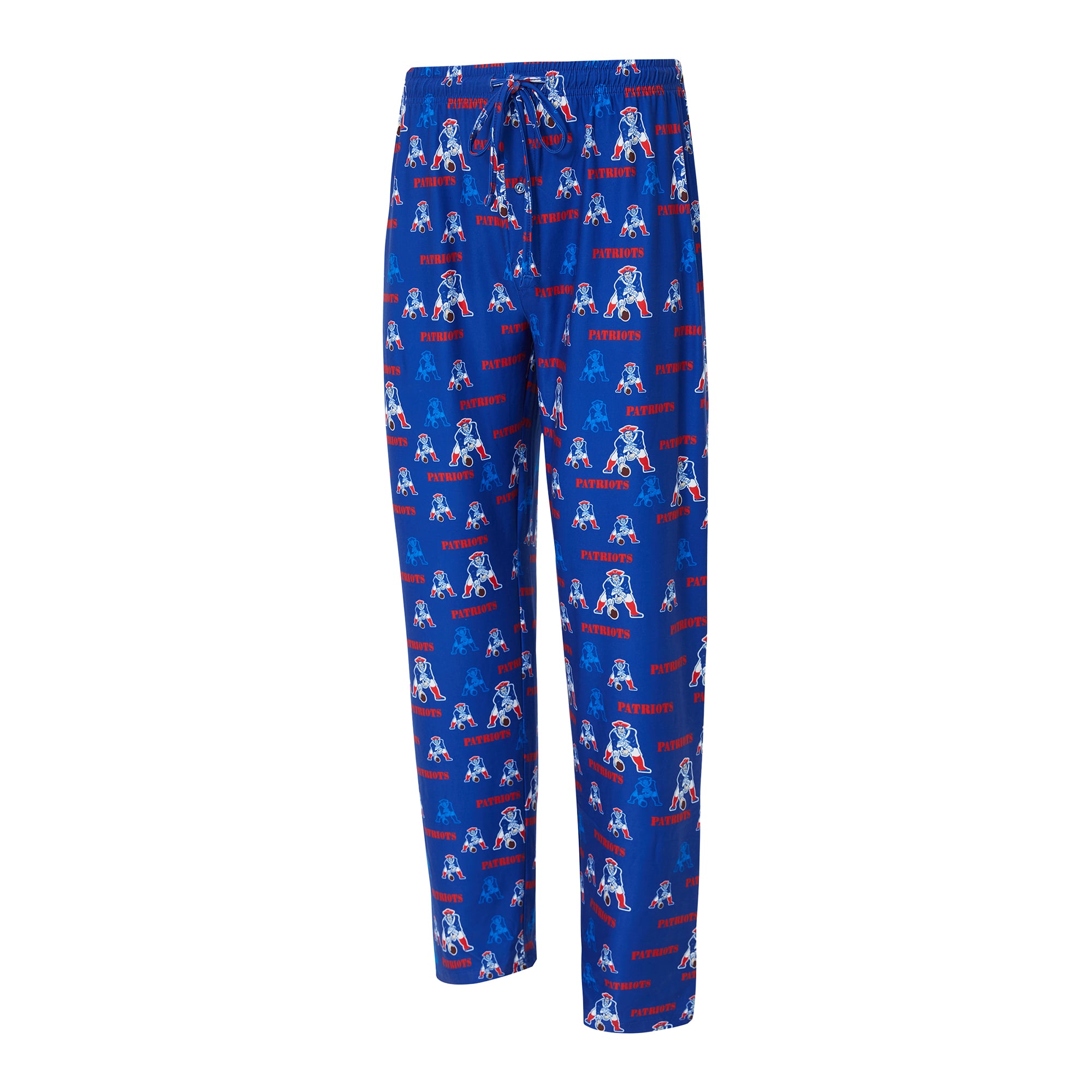 Pantalon en tricot Concepts Sport Royal New England Patriots à imprimé mosaïque rétro pour homme