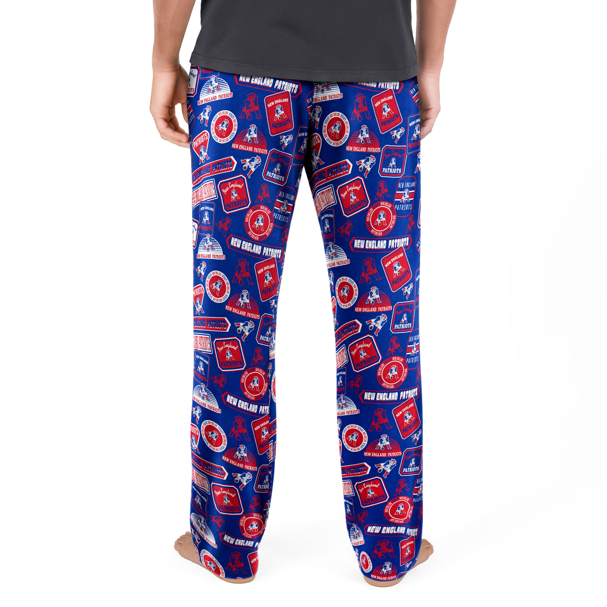 Men's Concepts Sport Royal New England Patriots Throwback Logo Grady Sleep Pants