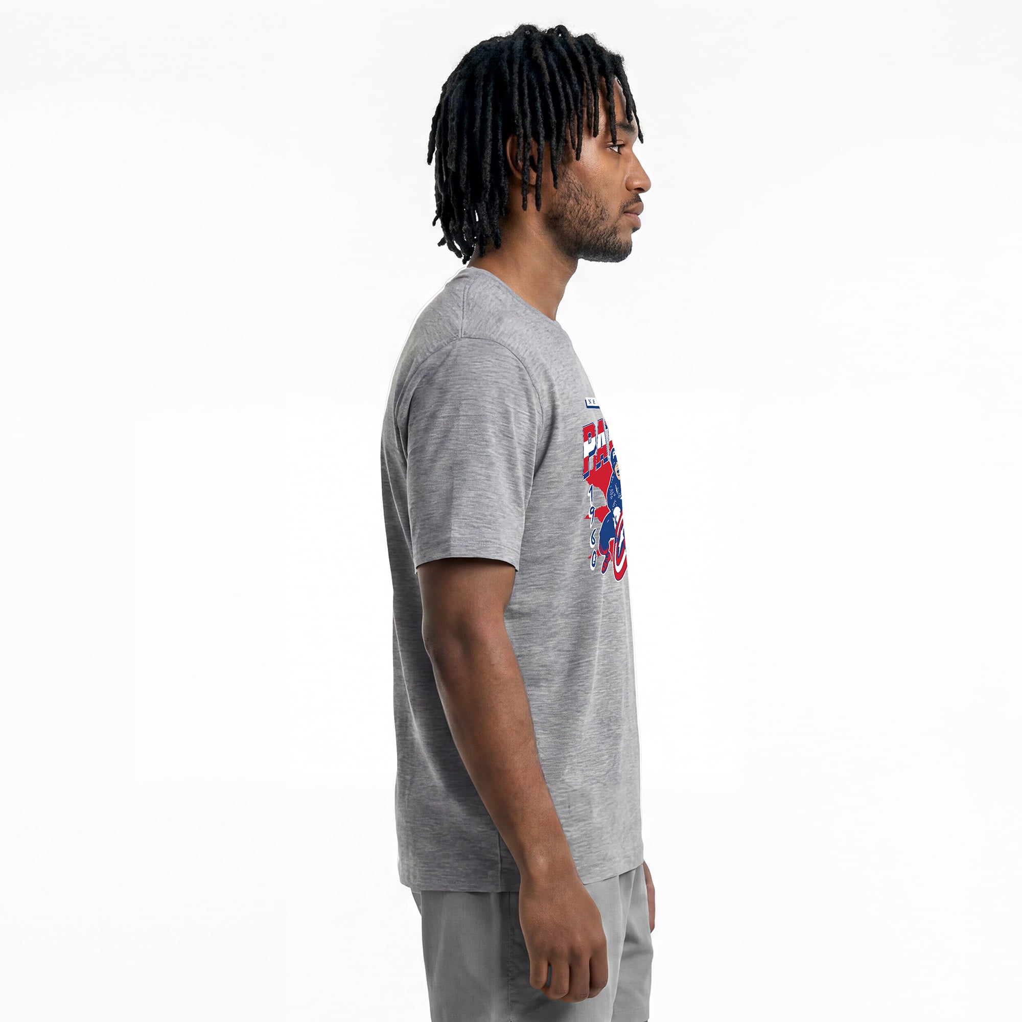 T-shirt homme Disney x Champion gris New England Patriots Captain America All-Star