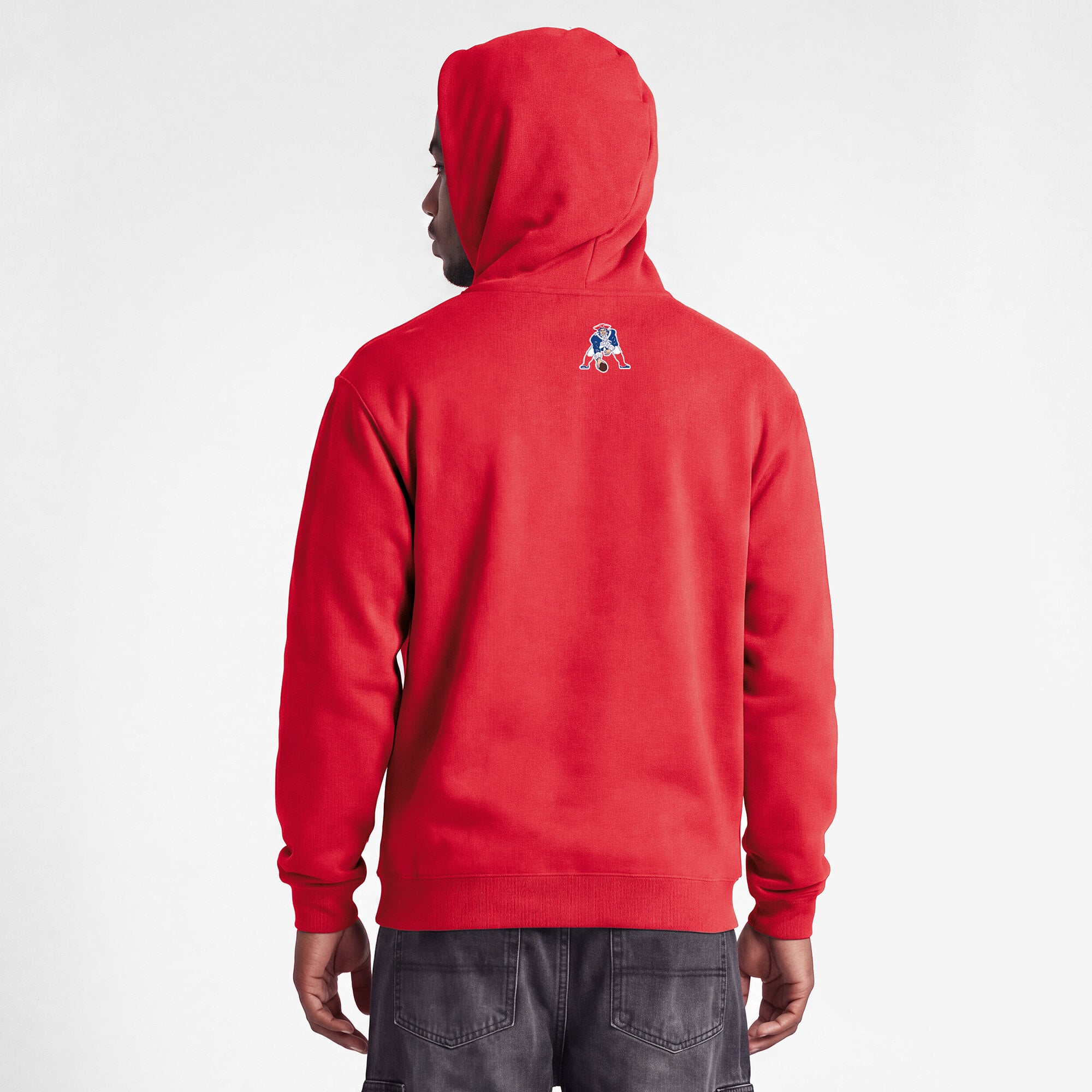 Sweat-shirt à capuche intégral rouge Disney x Champion New England Patriots Powerblend pour homme