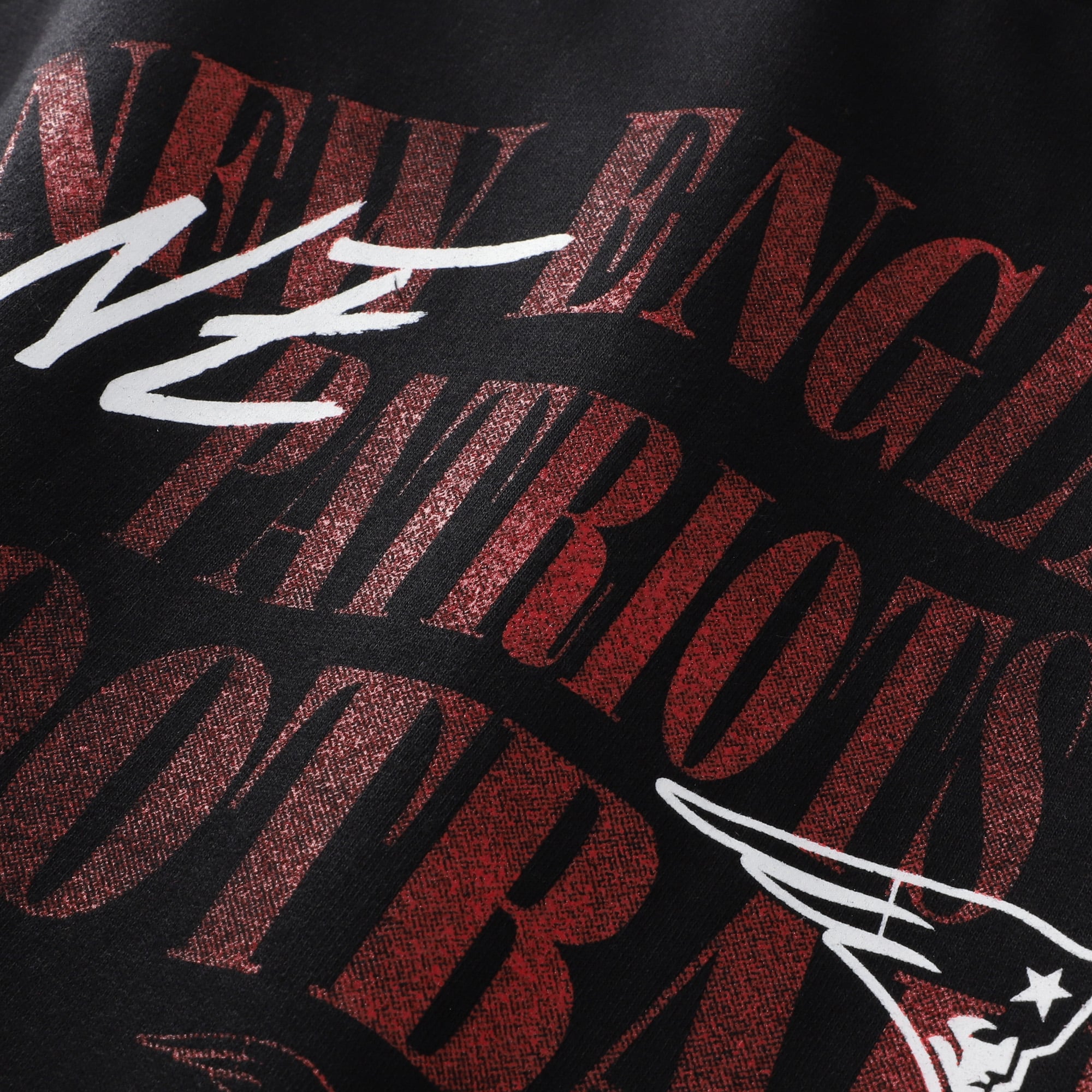 Sweat-shirt Fanatics noir pour homme, New England Patriots, grandes tailles, coupe décontractée mi-temps