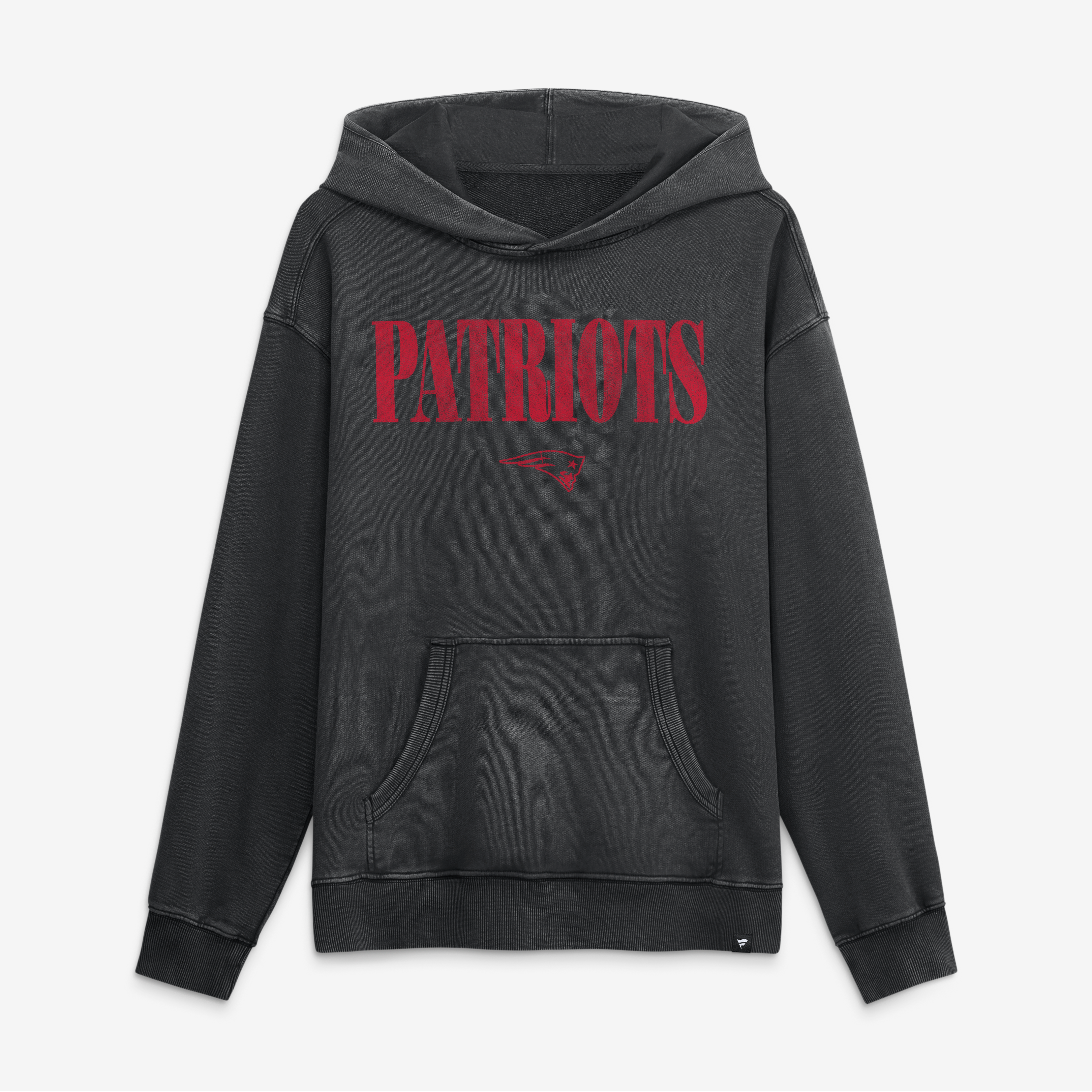 Men's Fanatics Black New England Patriots Relaxed Intense Rivalry French Terry Hoodie