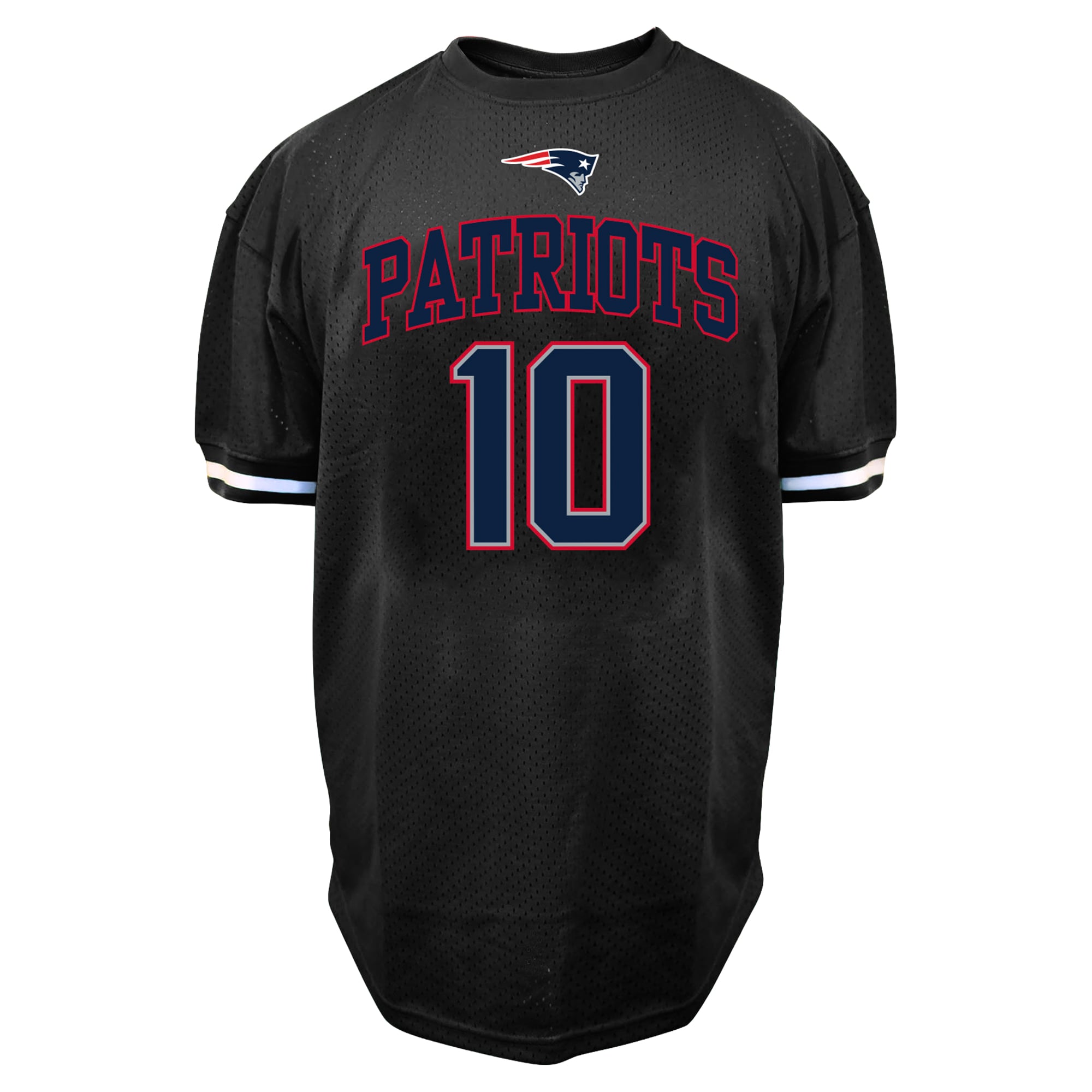 Men's Fanatics Drake Maye Black New England Patriots Big & Tall Mesh Name Number T-Shirt