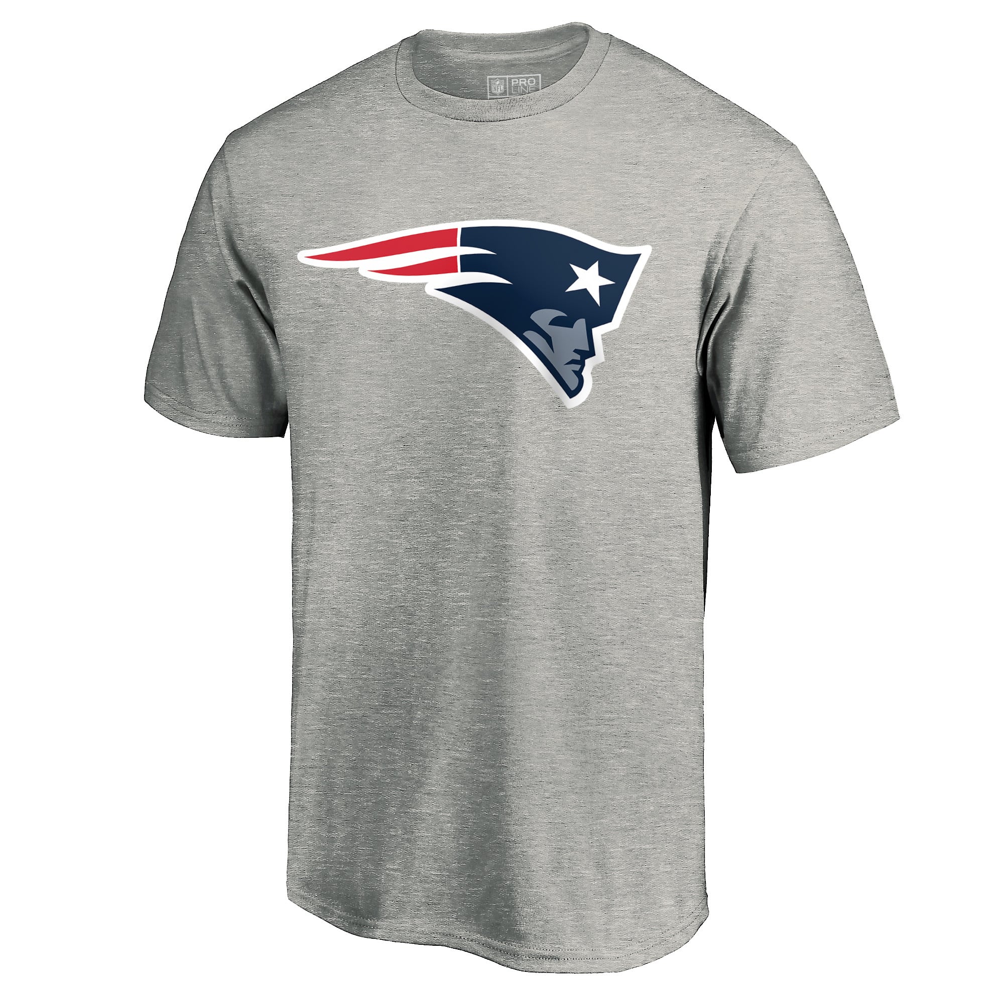 Men's Fanatics Heather Gray New England Patriots Primary Logo T-Shirt