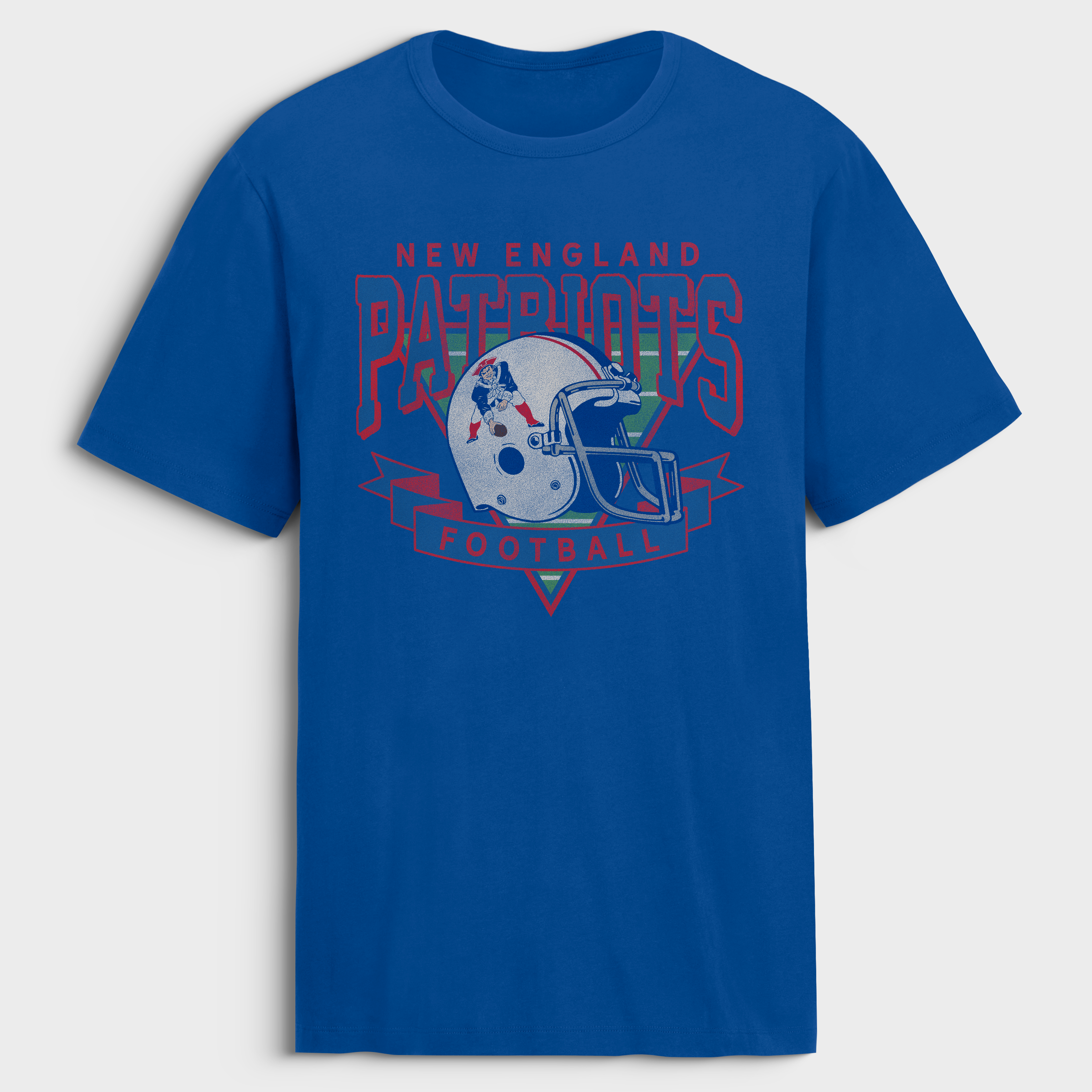 T-shirt en coton Fanatics Royal New England Patriots Old Fashion Rushing Legacy pour homme