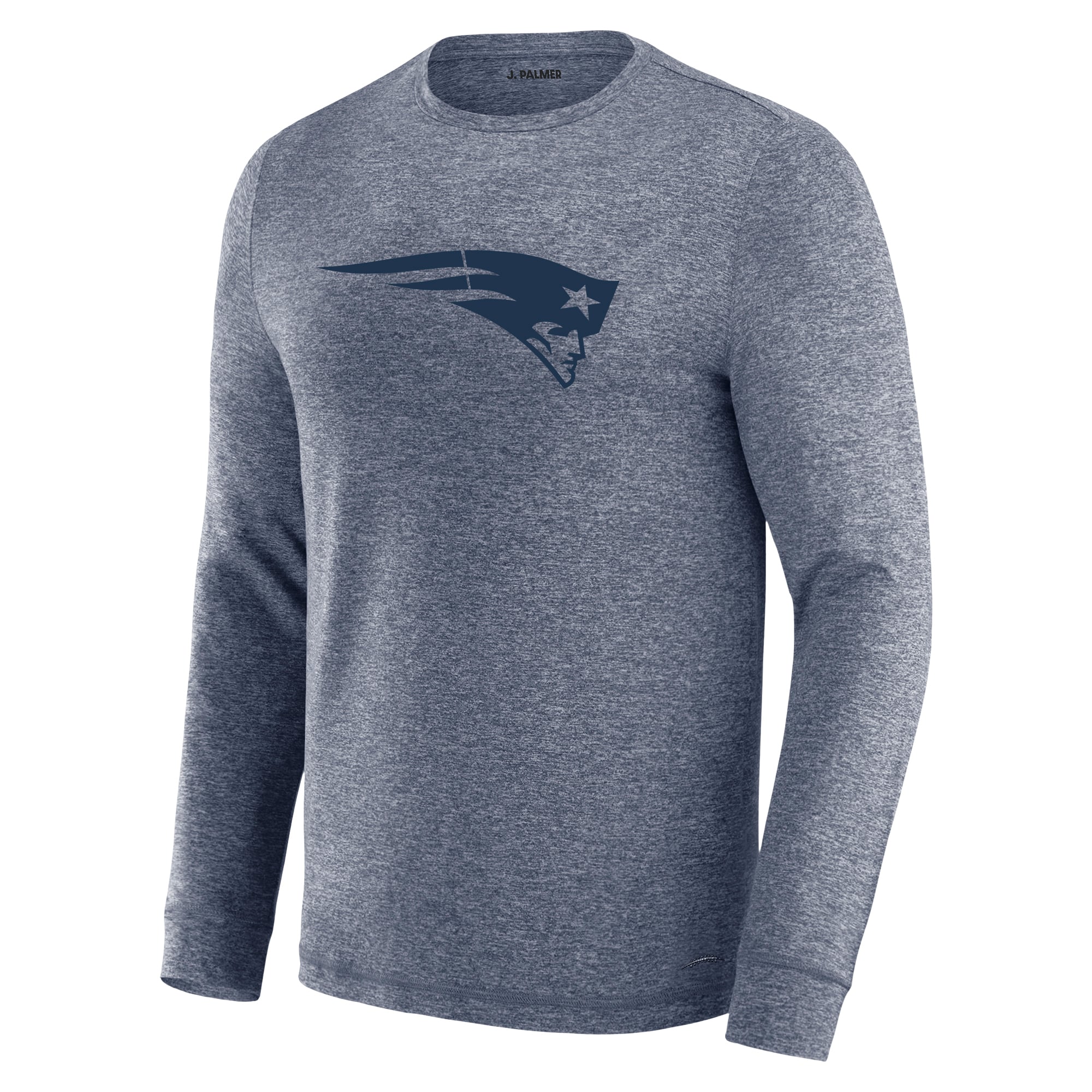 T-shirt à manches longues J. Palmer Navy New England Patriots Four Down pour homme