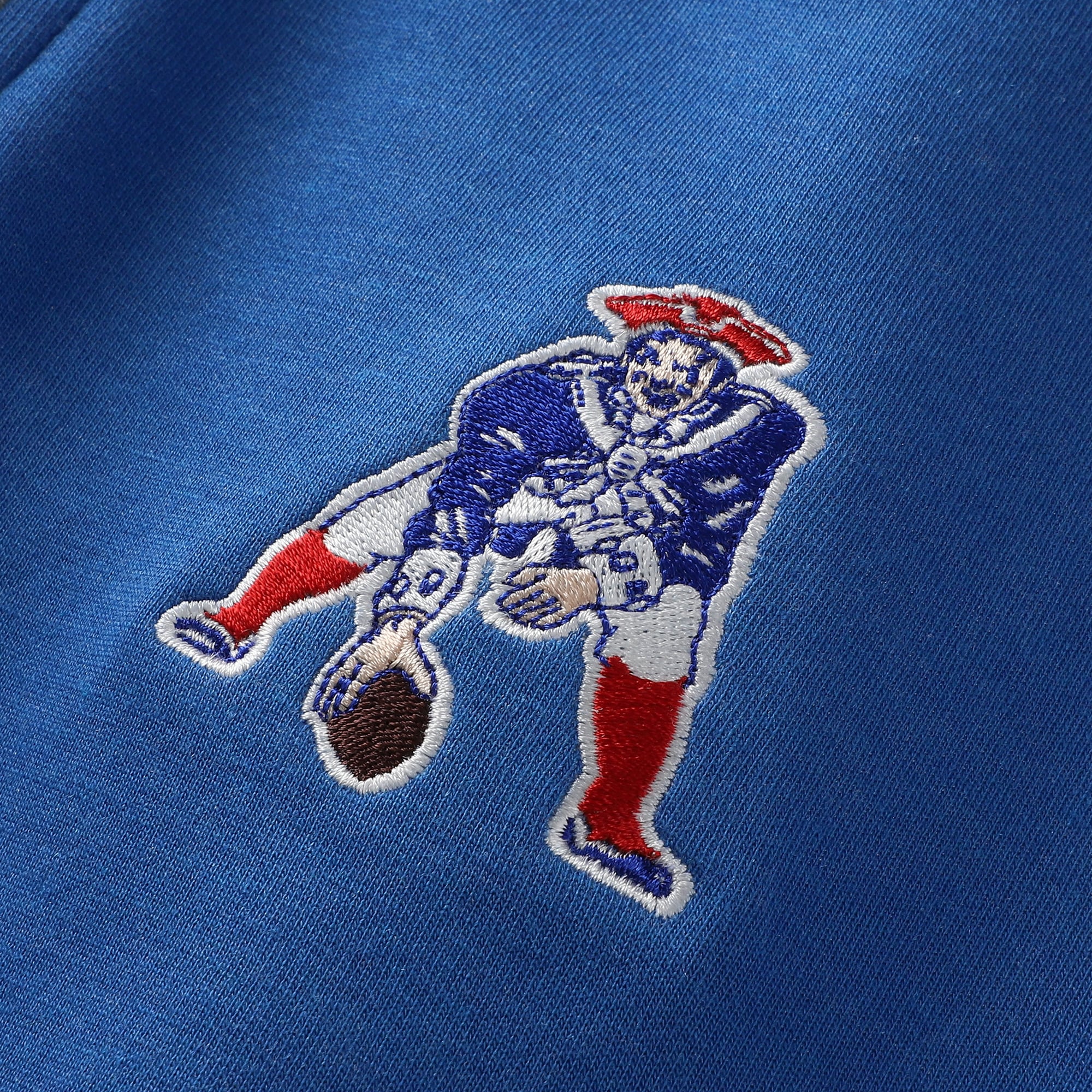 Pull à col zippé 1/4 johnnie-O Royal New England Patriots Sully Tri-Blend pour homme