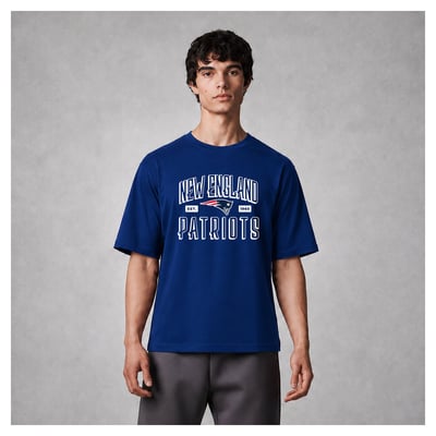 New England Patriots Levelwear Luxe Moment Stronghold Knit T-Shirt - Blue