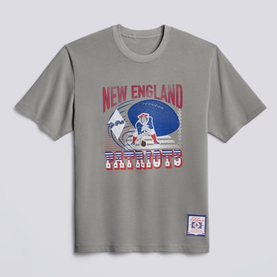 New England Patriots lululemon Heavyweight Cotton T-Shirt - Dilute Wash Pavement Grey