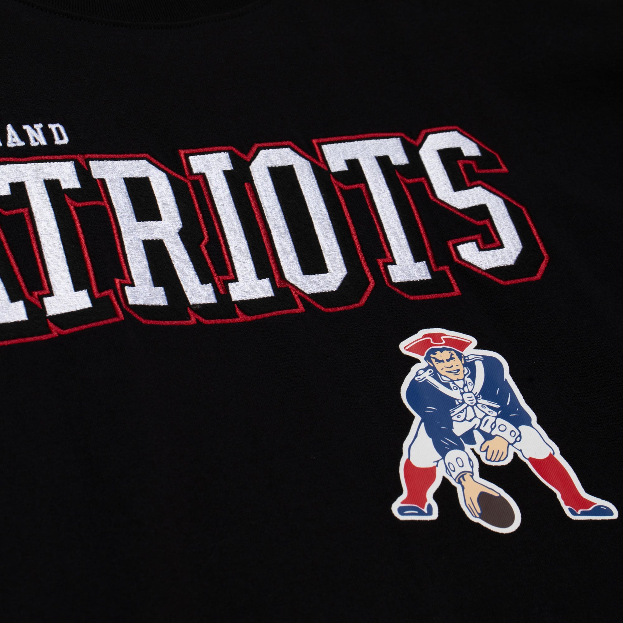 Men's Mitchell & Ness  Black New England Patriots Big Tall Training Camp Long Sleeve T-Shirt