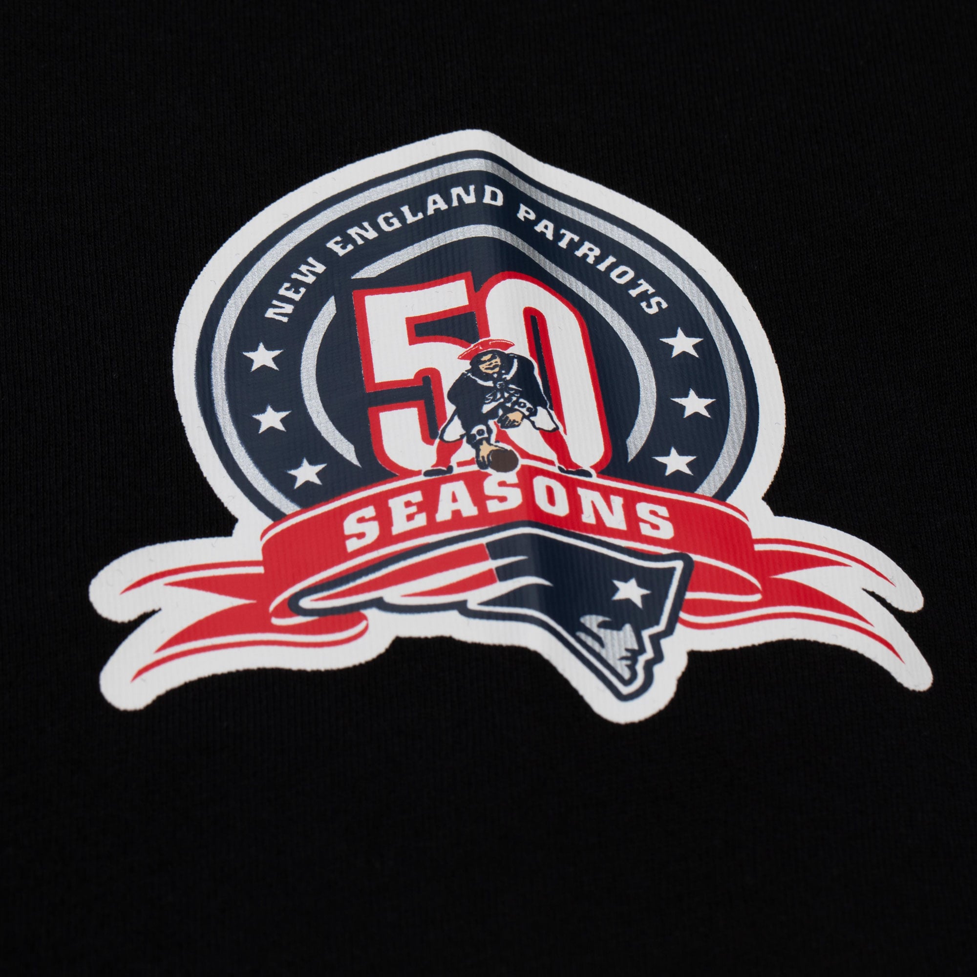 Men's Mitchell & Ness  Black New England Patriots Big Tall Training Camp Long Sleeve T-Shirt