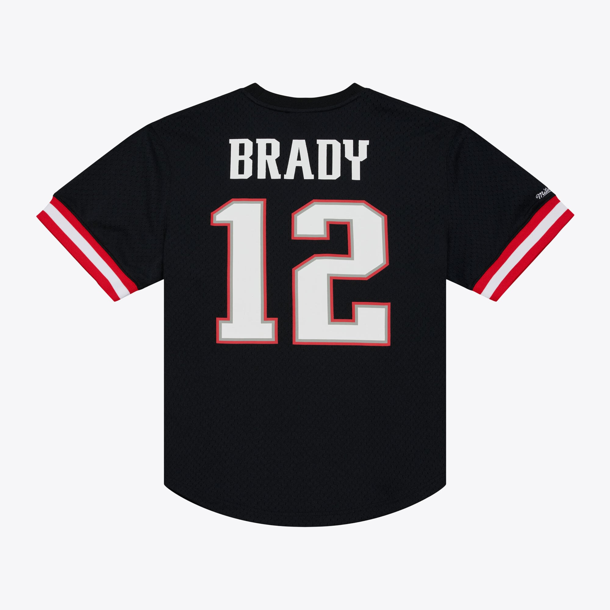 Men's Mitchell & Ness Tom Brady Navy New England Patriots Retired Player Name Number Mesh Top