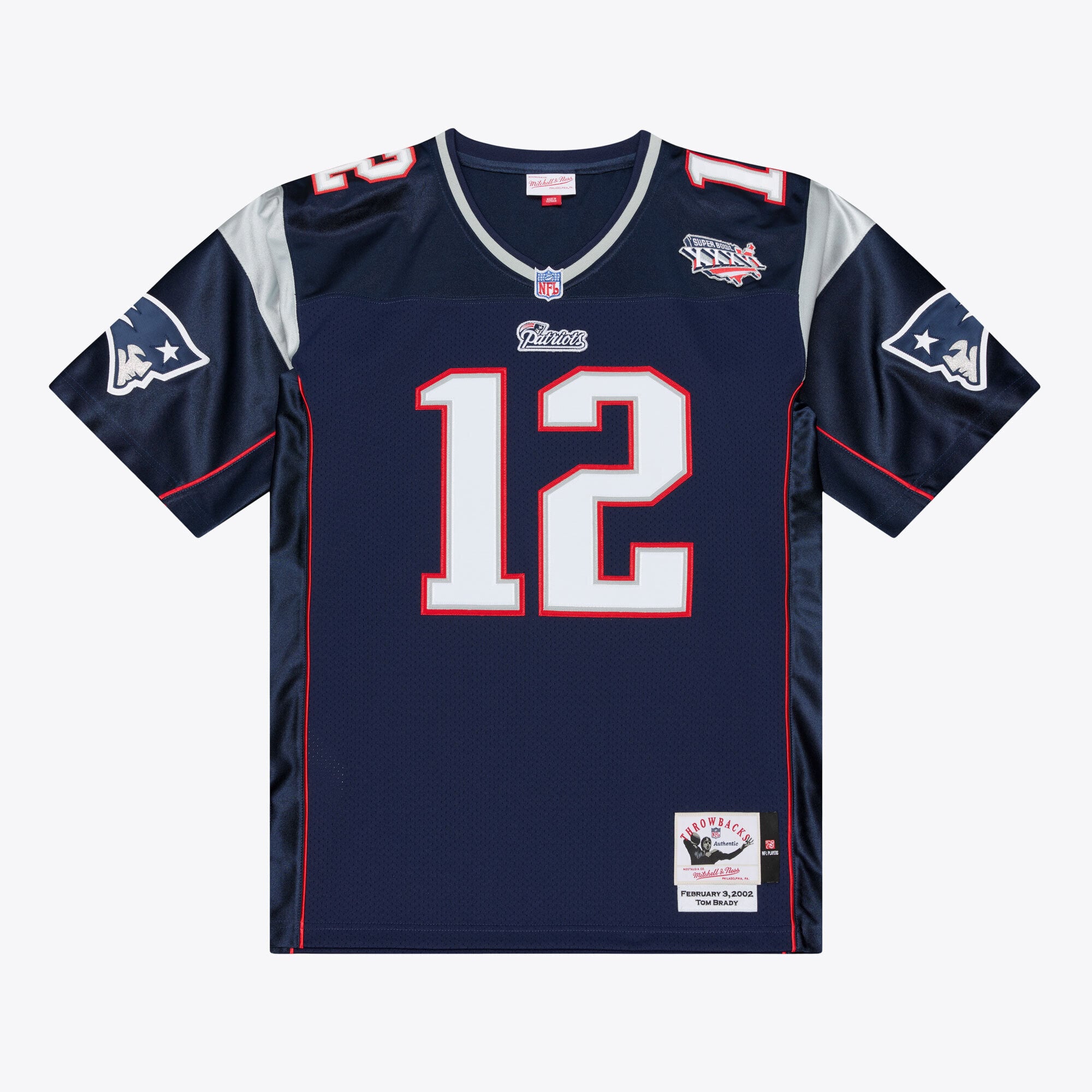 Men's Mitchell & Ness Tom Brady White New England Patriots 2000 Authentic Jersey