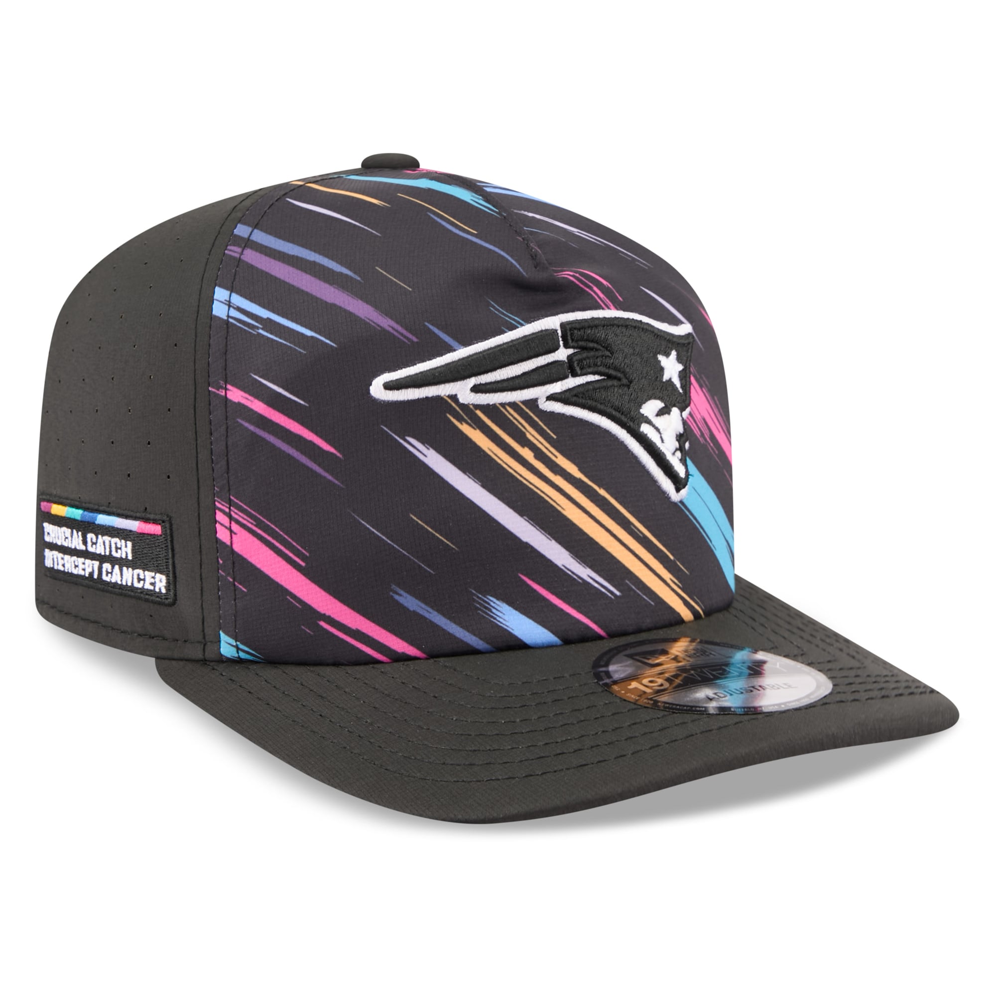 Men's New Era Black New England Patriots 2026 NFL Crucial Catch 19TWENTY Adjustable Hat
