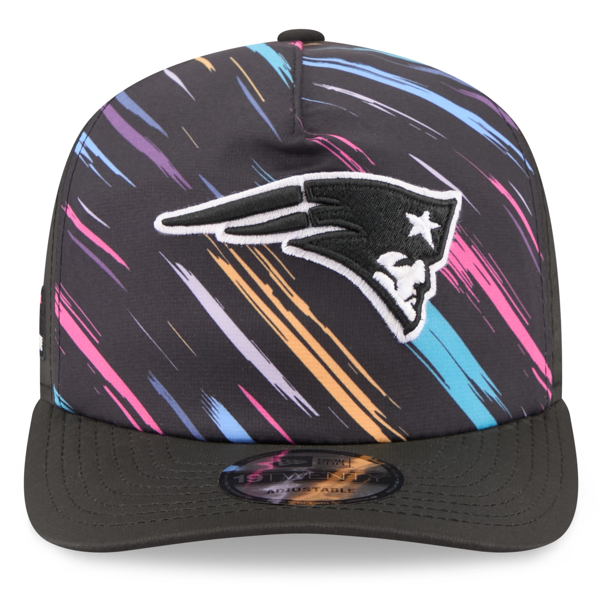 Men's New Era Black New England Patriots 2026 NFL Crucial Catch 19TWENTY Adjustable Hat
