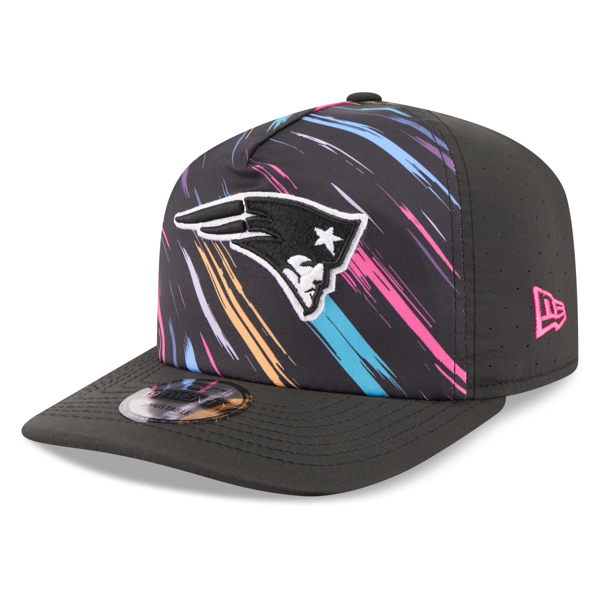 Men's New Era Black New England Patriots 2026 NFL Crucial Catch 19TWENTY Adjustable Hat