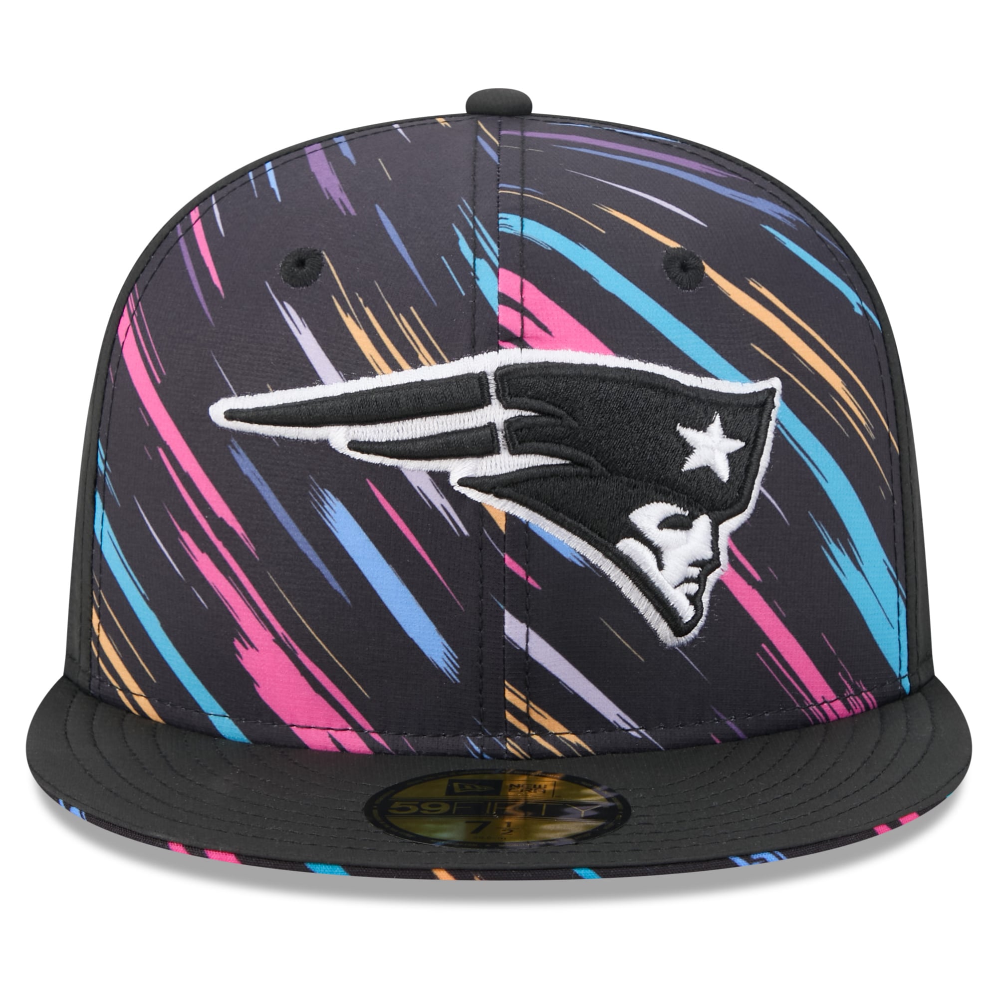Casquette ajustée New Era noire pour homme England Patriots 2026 NFL Crucial Catch 59FIFTY