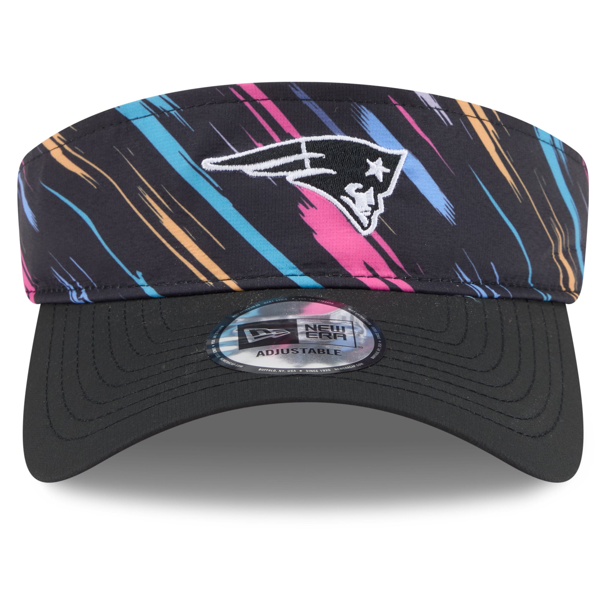 Men's New Era Black New England Patriots 2026 NFL Crucial Catch Adjustable Visor